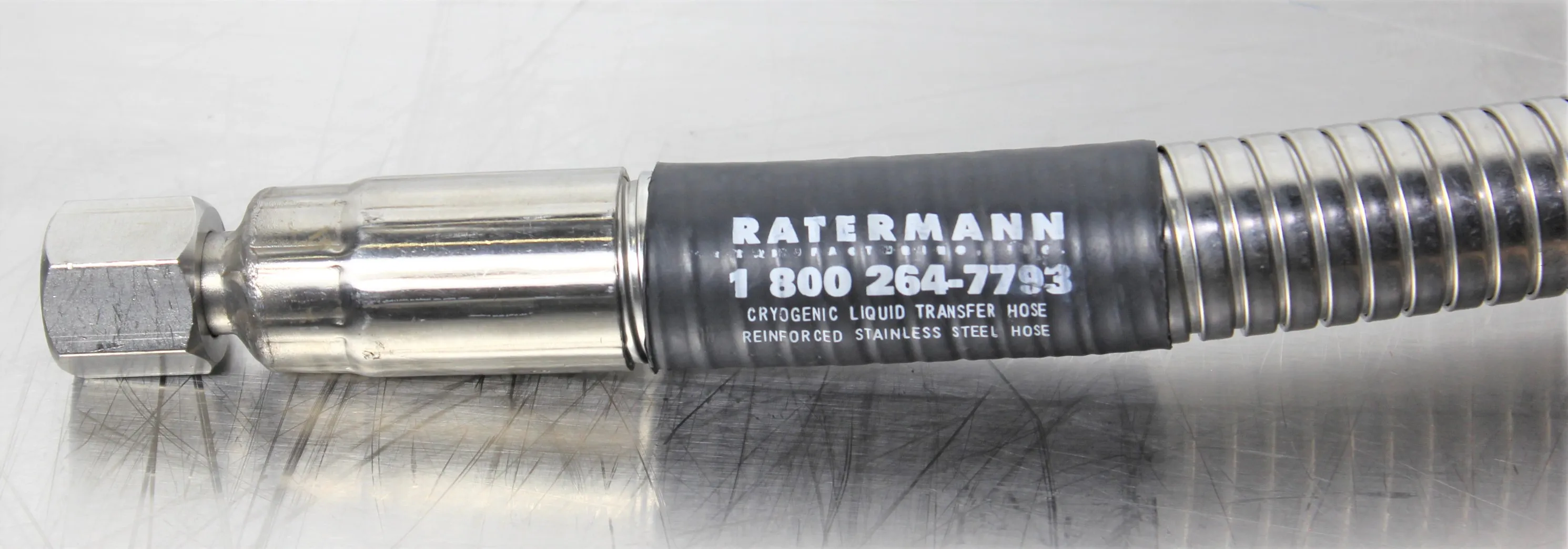 Ratermann Cryogenic Liquid Transfer Hose 70 Inch - Used Laboratory Accessory