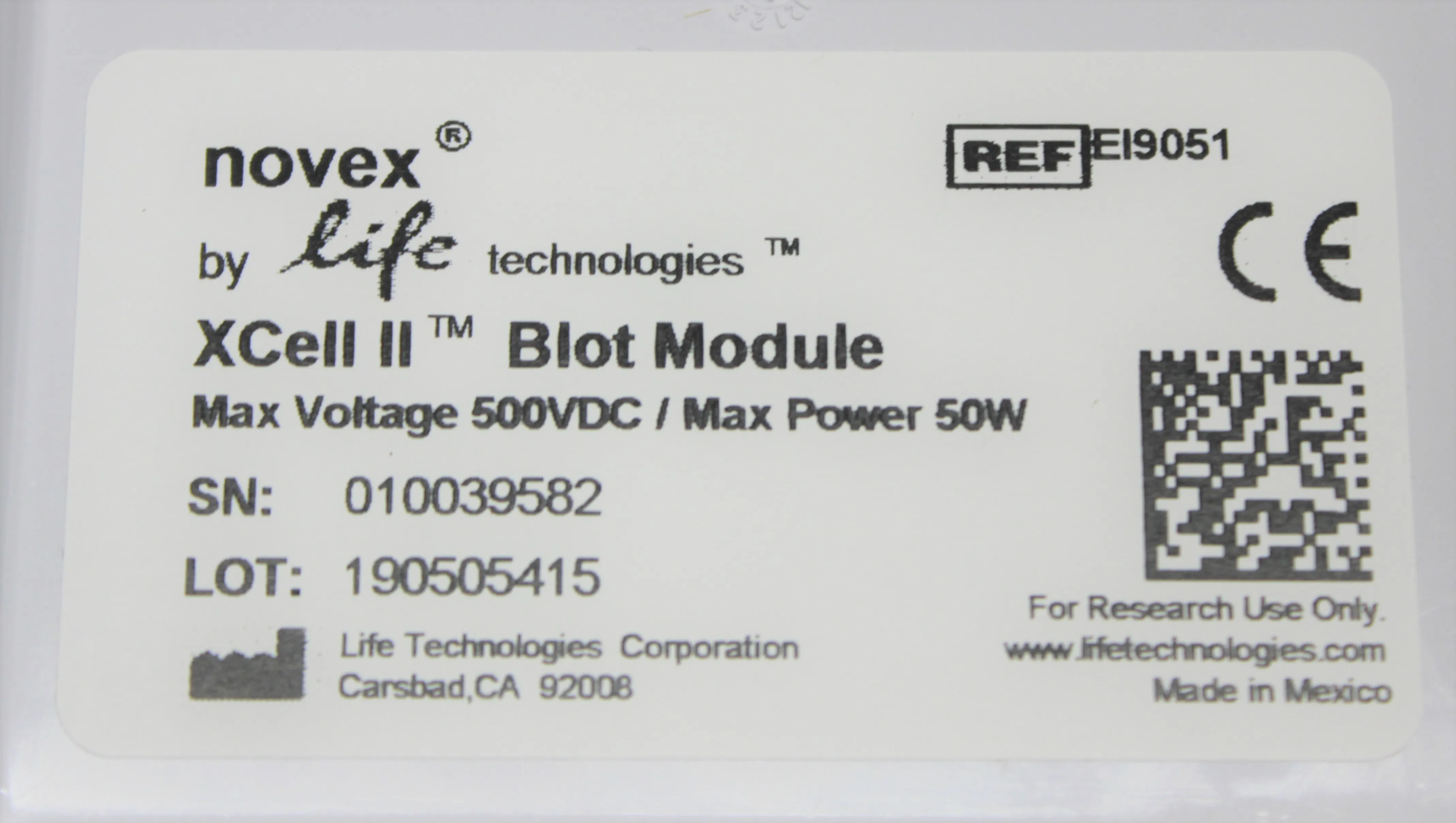 Novex EI9051 XCell II Blot Module