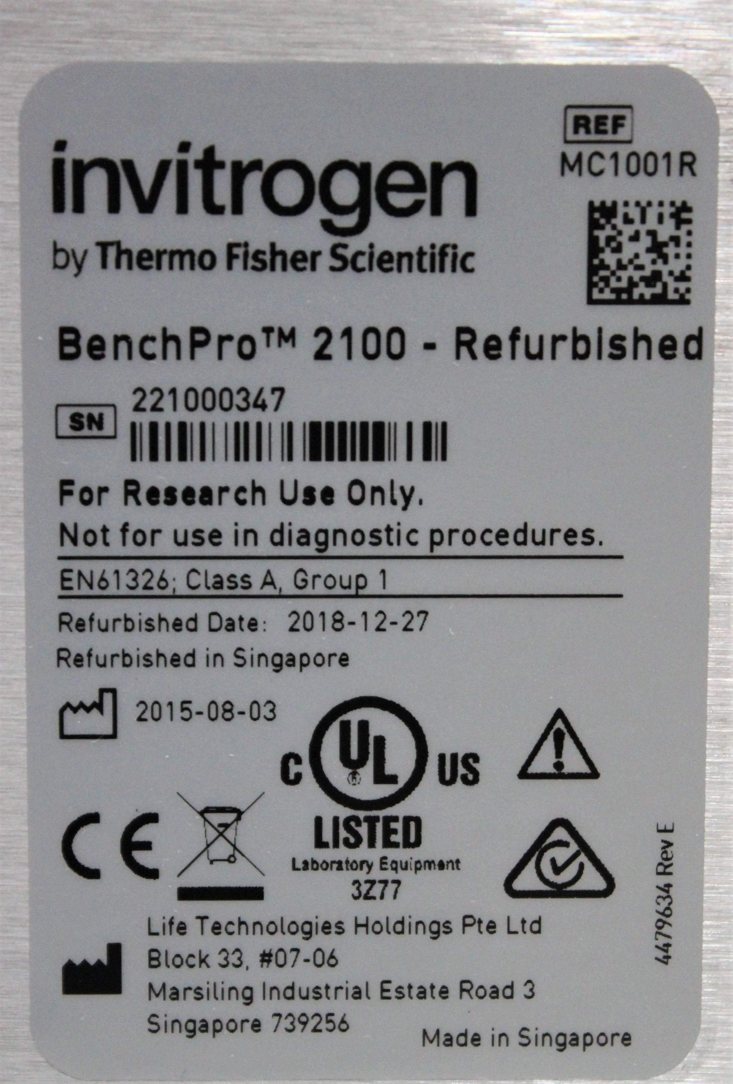 Invitrogen BenchPro 2100 Plasmid Purification System MC1001R