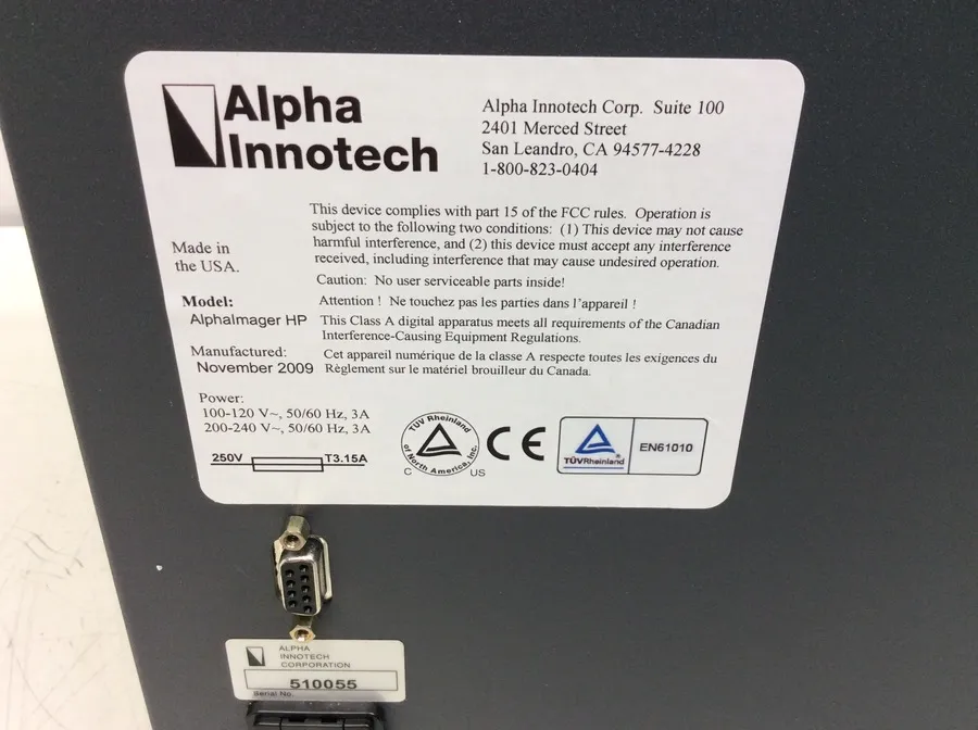 Alpha Innotech AlphaImager HP MultiImage II Imaging System