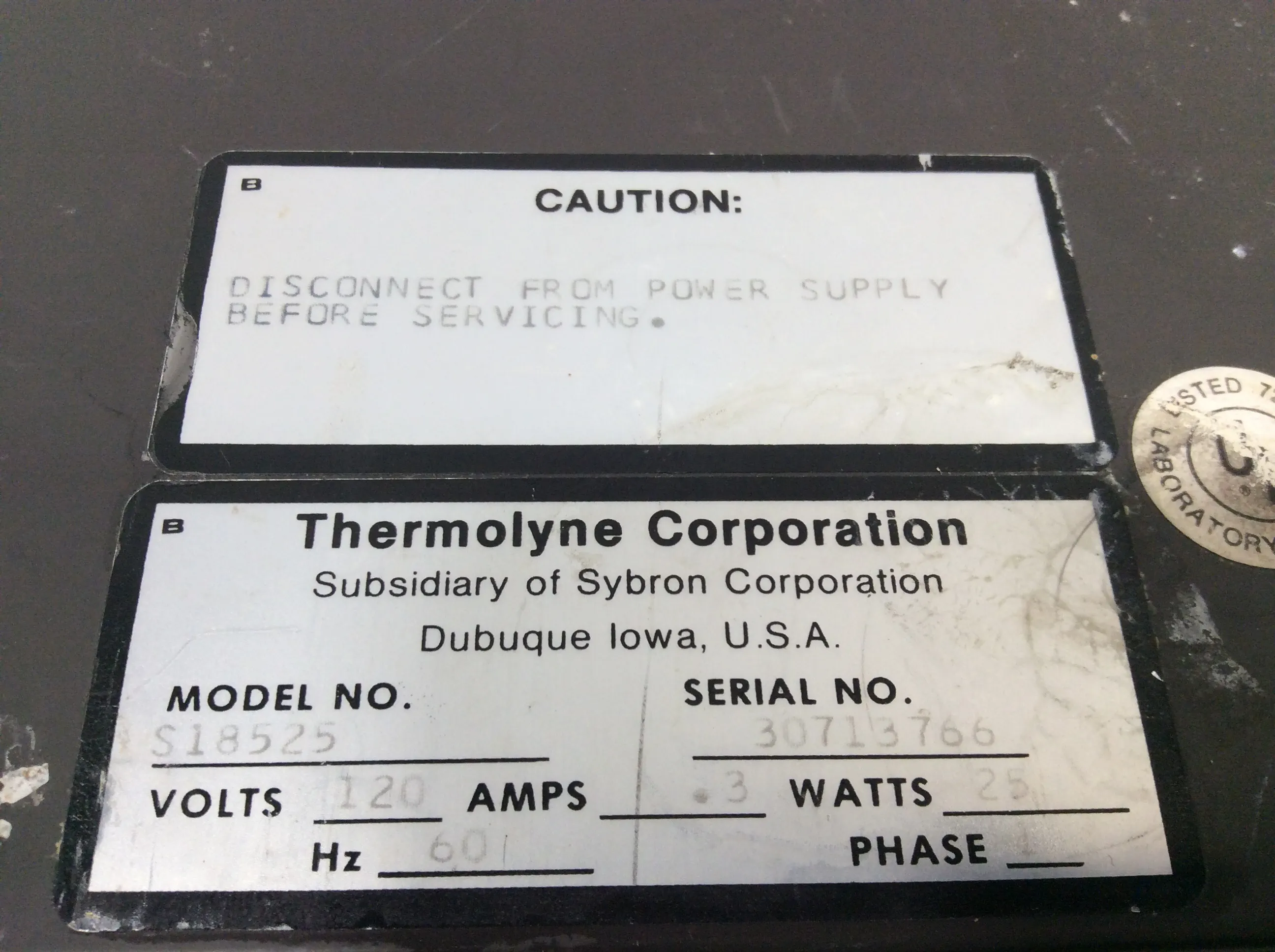 Thermolyne Sybron II S18525 Stirrer