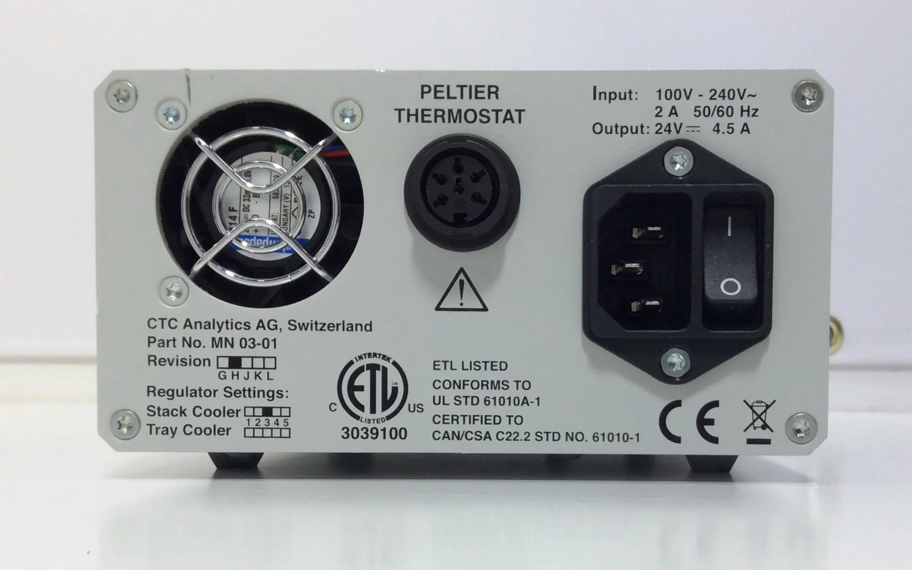 Used CTC-Analytics AG MN 03-01 Peltier Thermostat Power Supply