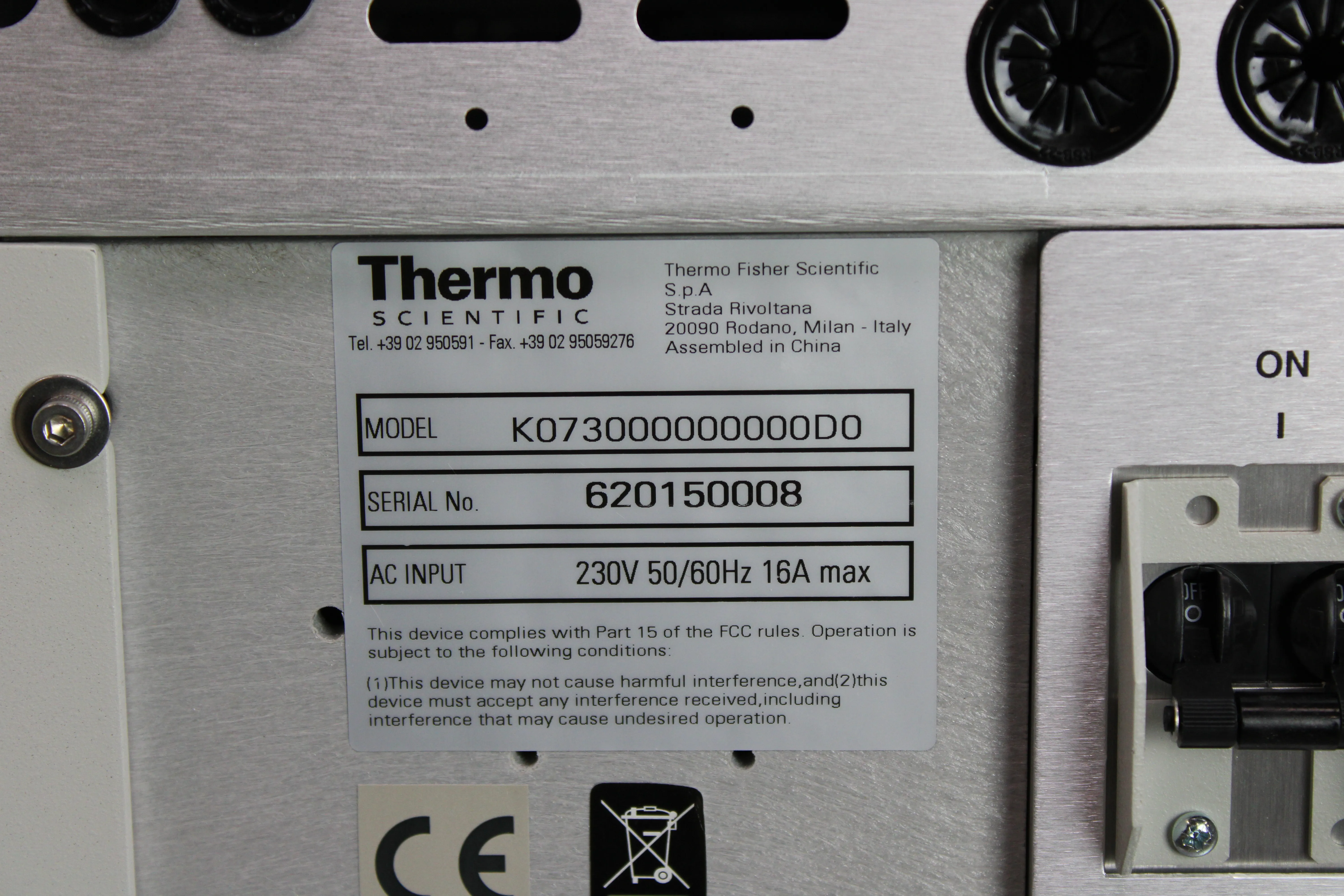 Thermo Fisher Scientific Trace GC Ultra Gas Chromatograph (PN K073000000000D0)