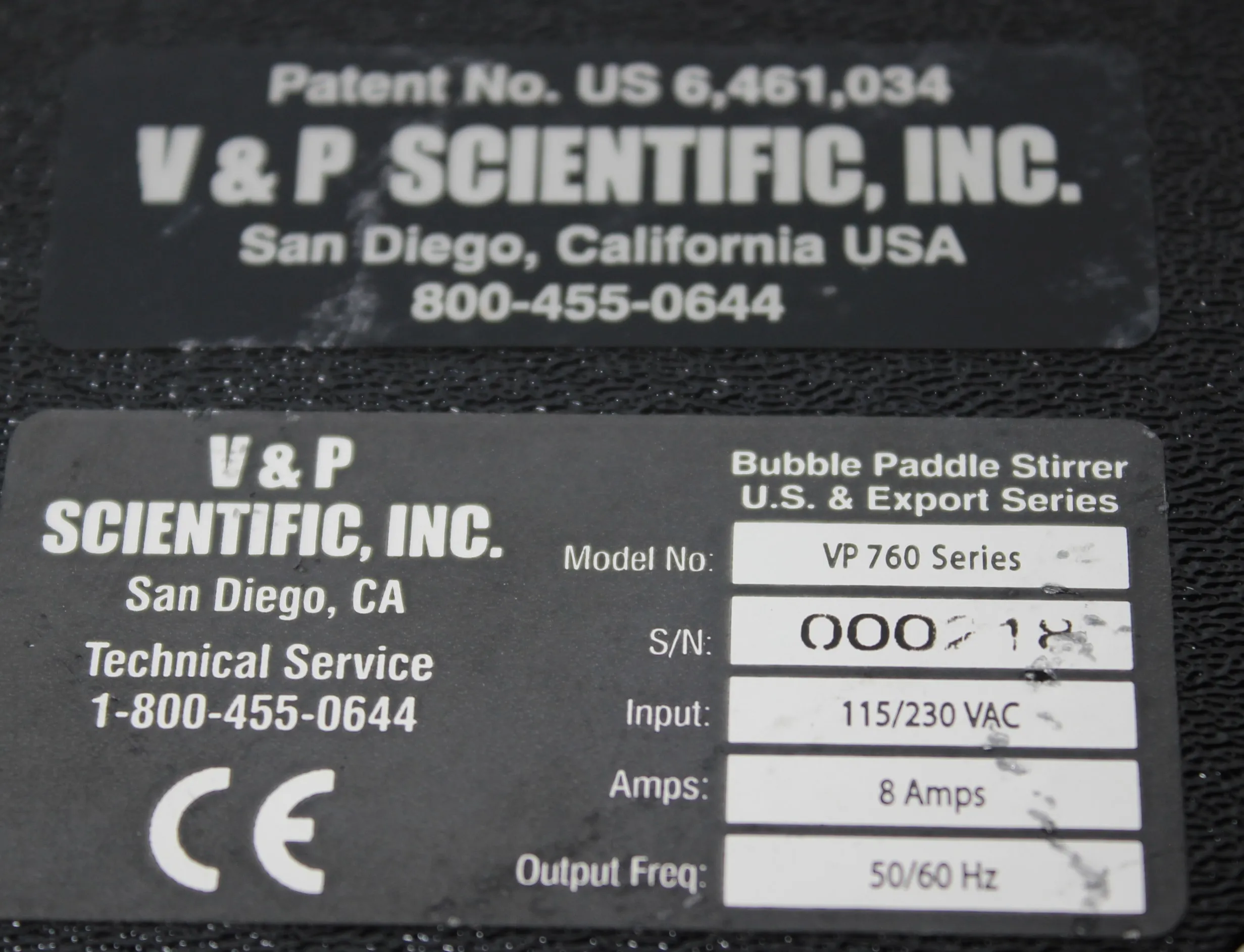 V&P Scientific VP 760 Series Bubble Paddle Stirrer; KBMD-240D Control