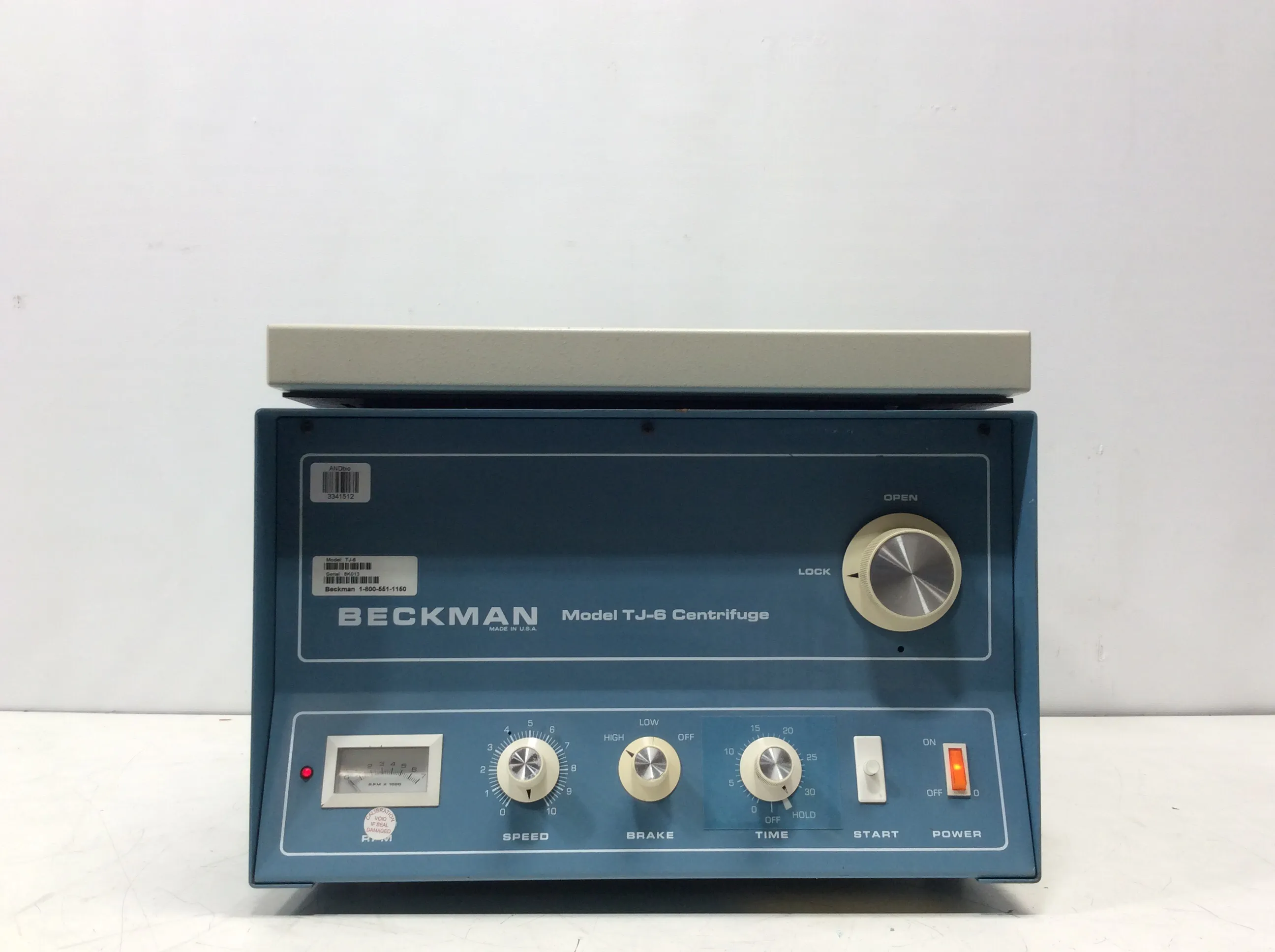 Beckman TJ-6 Benchtop Centrifuge