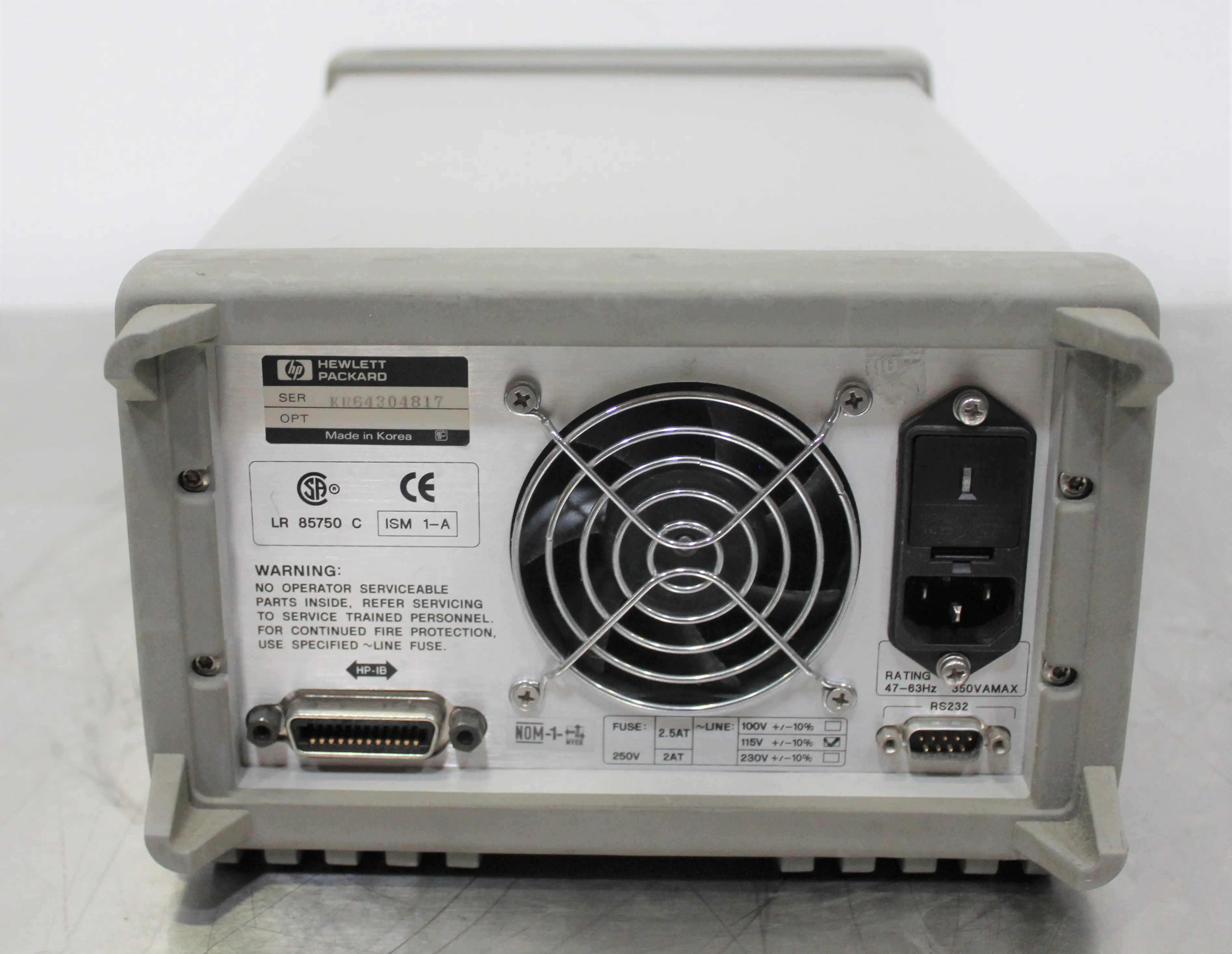 Hewlett Packard E3631A Triple Output DC Power Supply with GPIB and RS-232 Interfaces