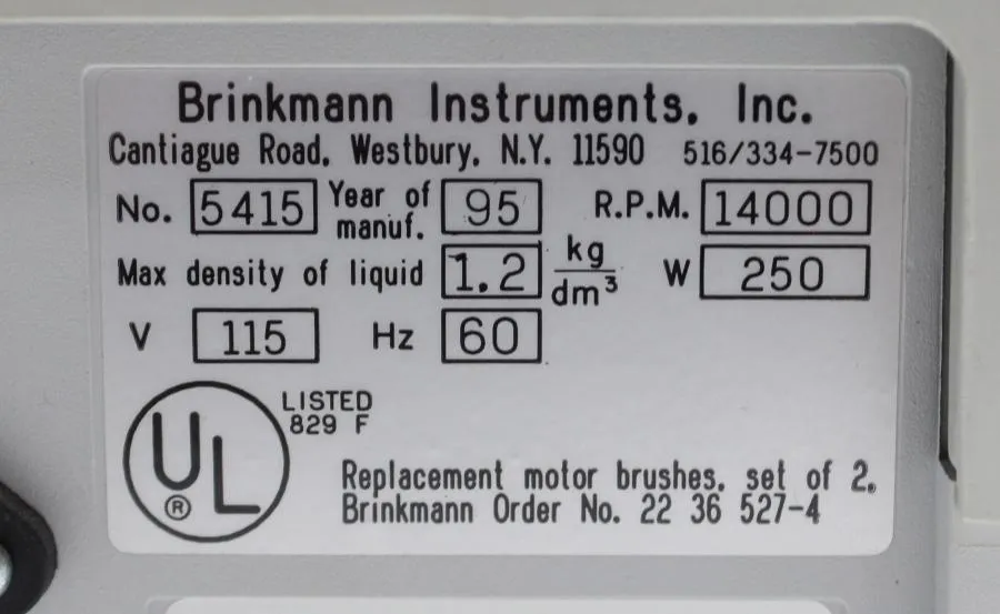 Eppendorf 5415c  Centrifuge