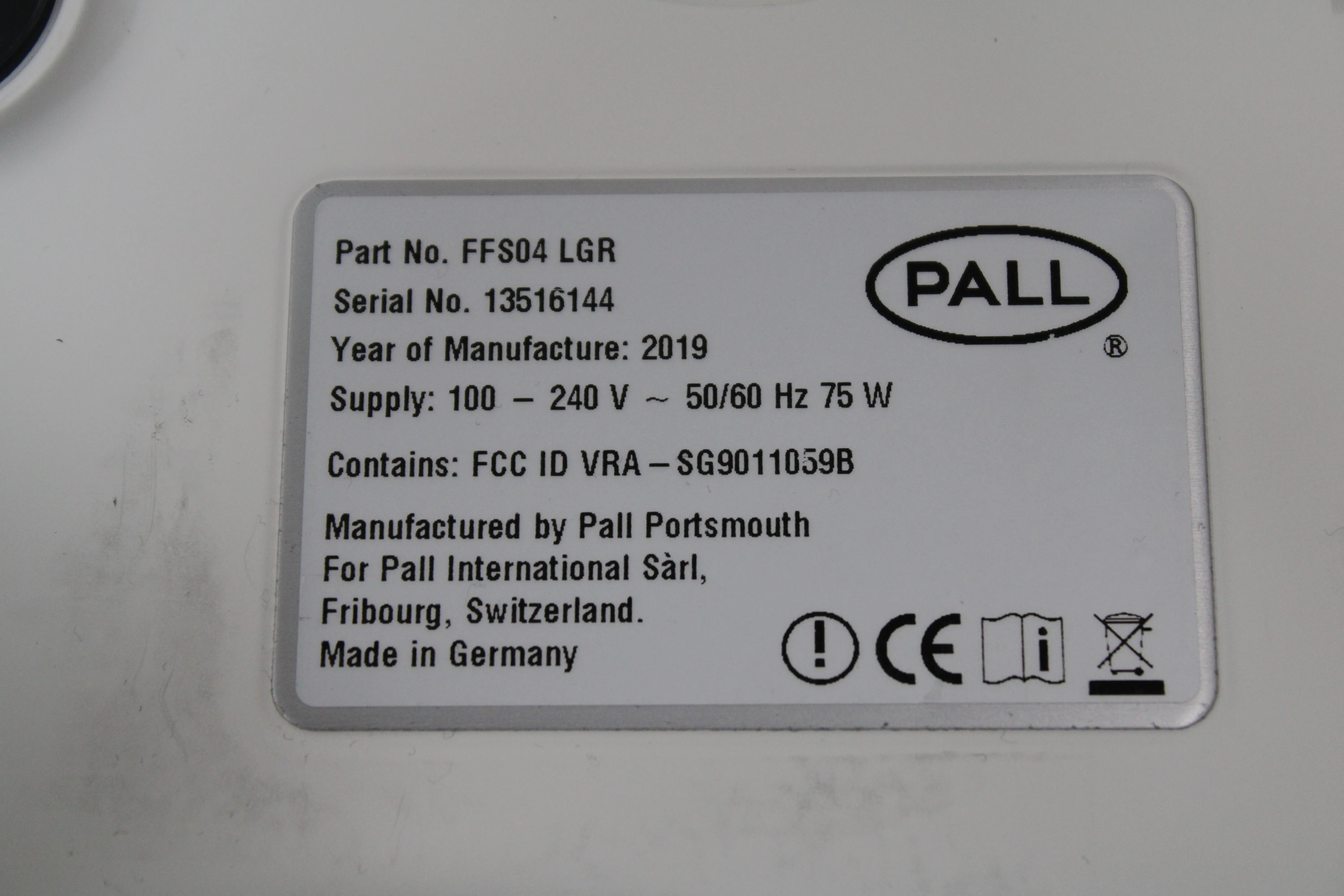 Pall Palltronic Flowstar IV FFS04 LGR Density Meter