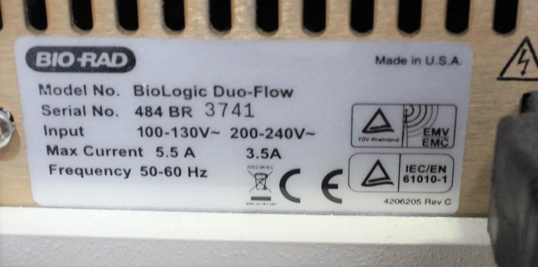 Bio Rad BioLogic Duo-Flow FPLC System