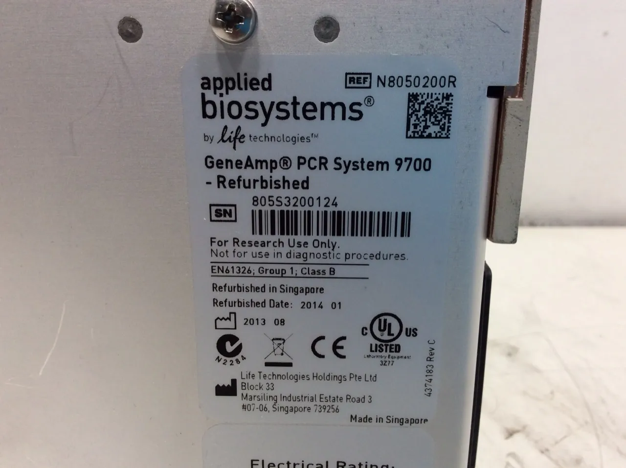 Applied Biosystems GeneAmp PCR System 9700