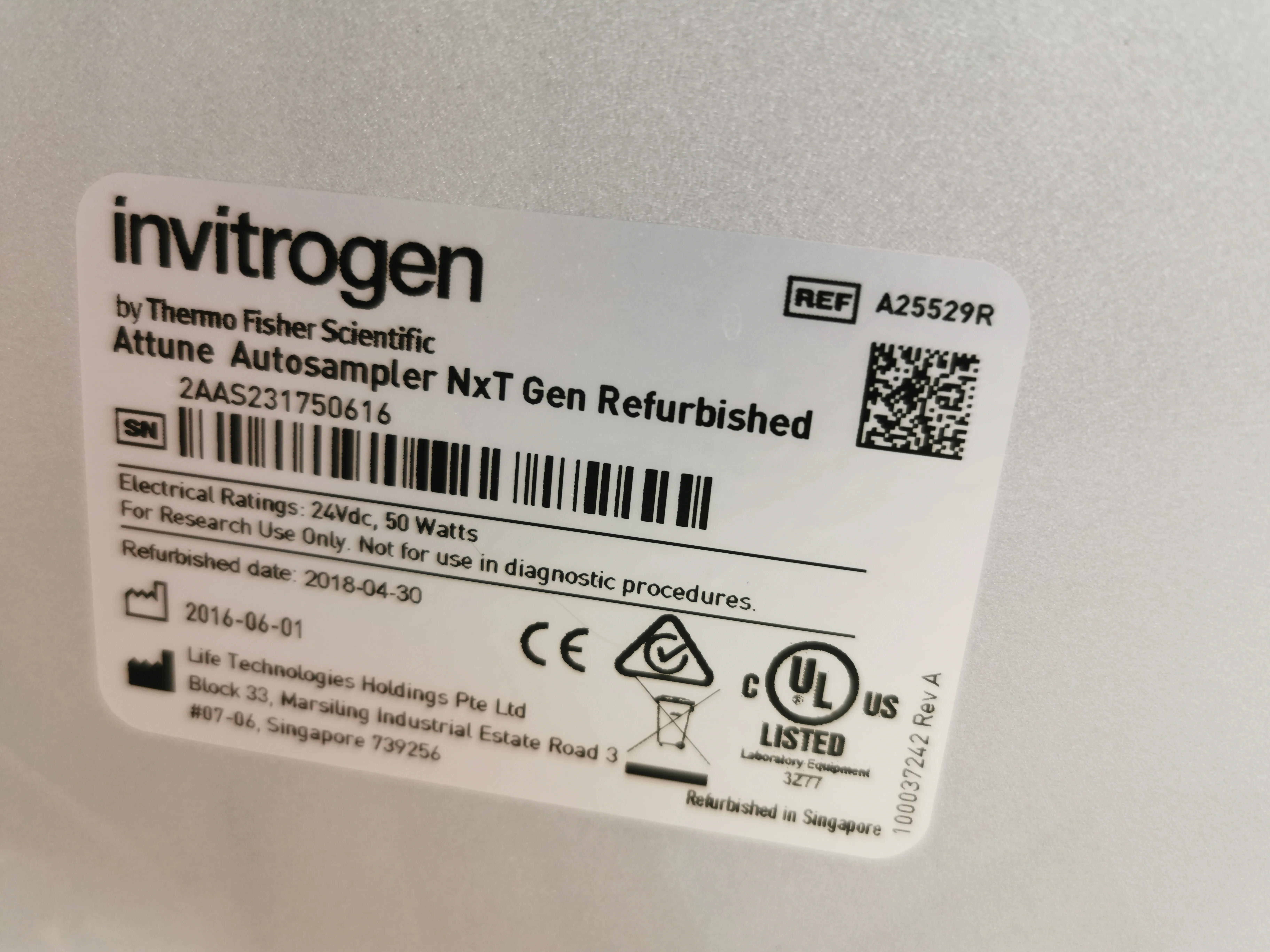 Invitrogen Attune NxT Gen Autosampler #A25529R