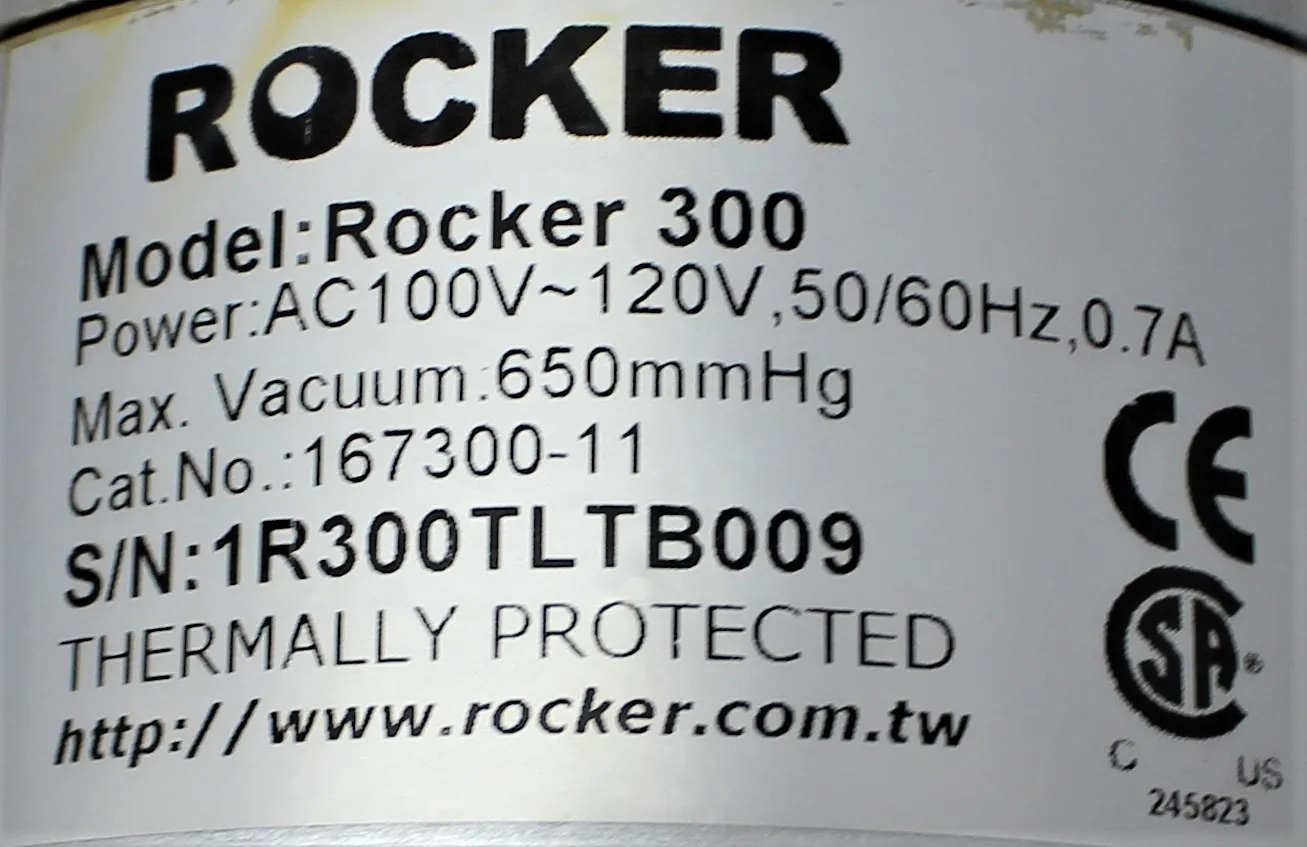 Rocker 300 Lab Vacuum Pump