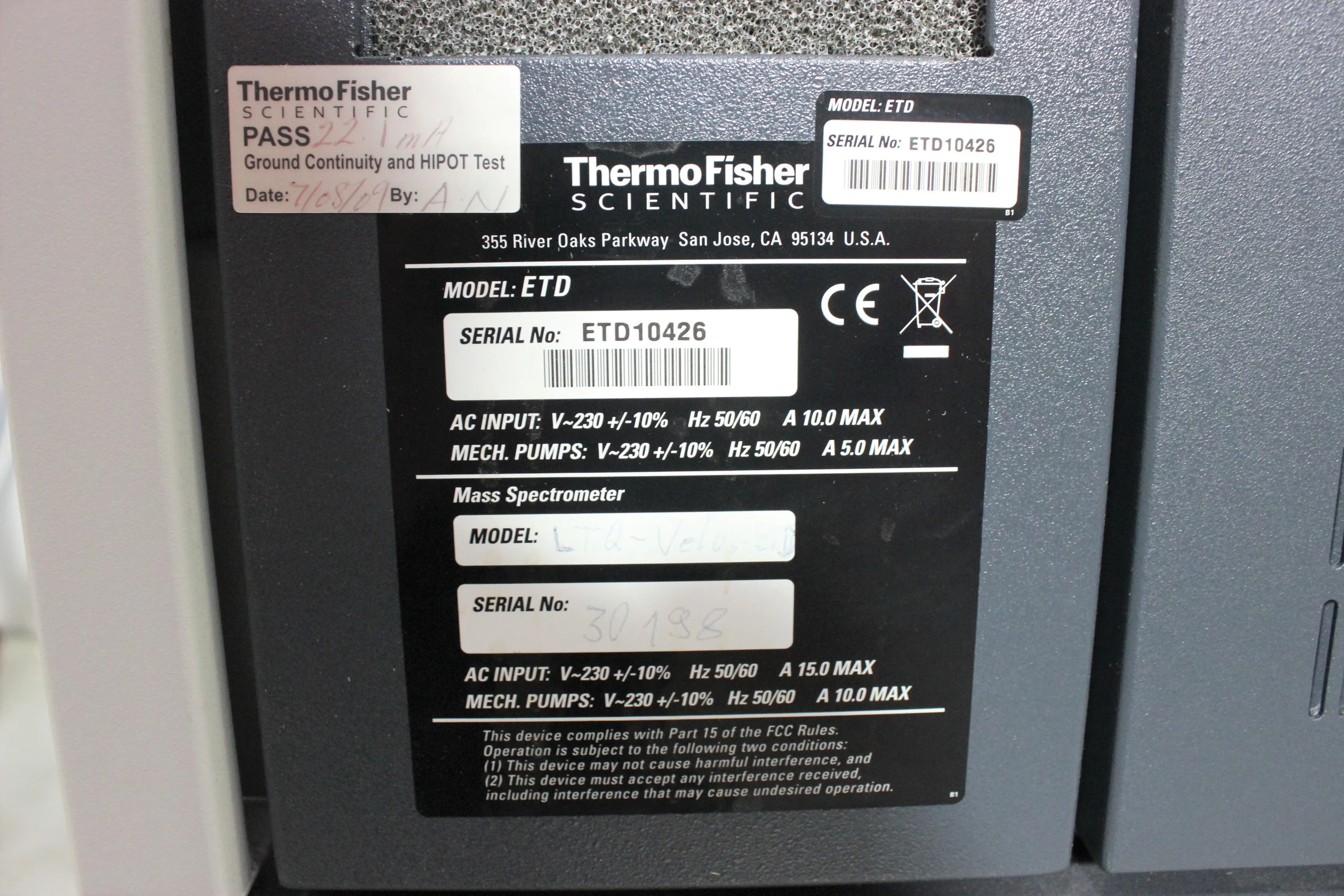 Thermo Fisher LTQ Orbitrap Velos & LTQ Velos with ETD