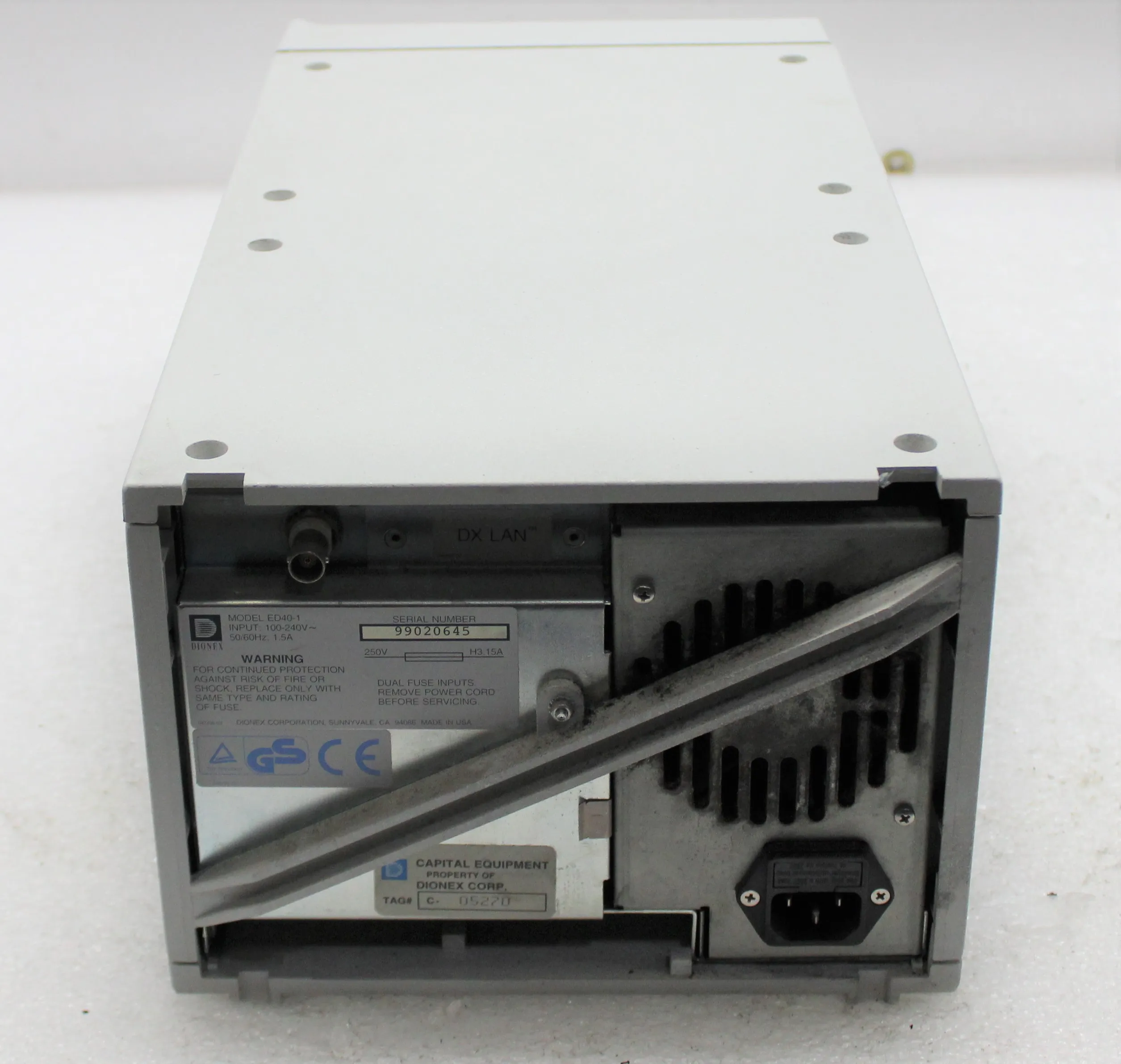 Dionex ED40 Electrochemical Detector Model ED40-1 HPLC/FPLC/GC/CE Class 4 As-Is