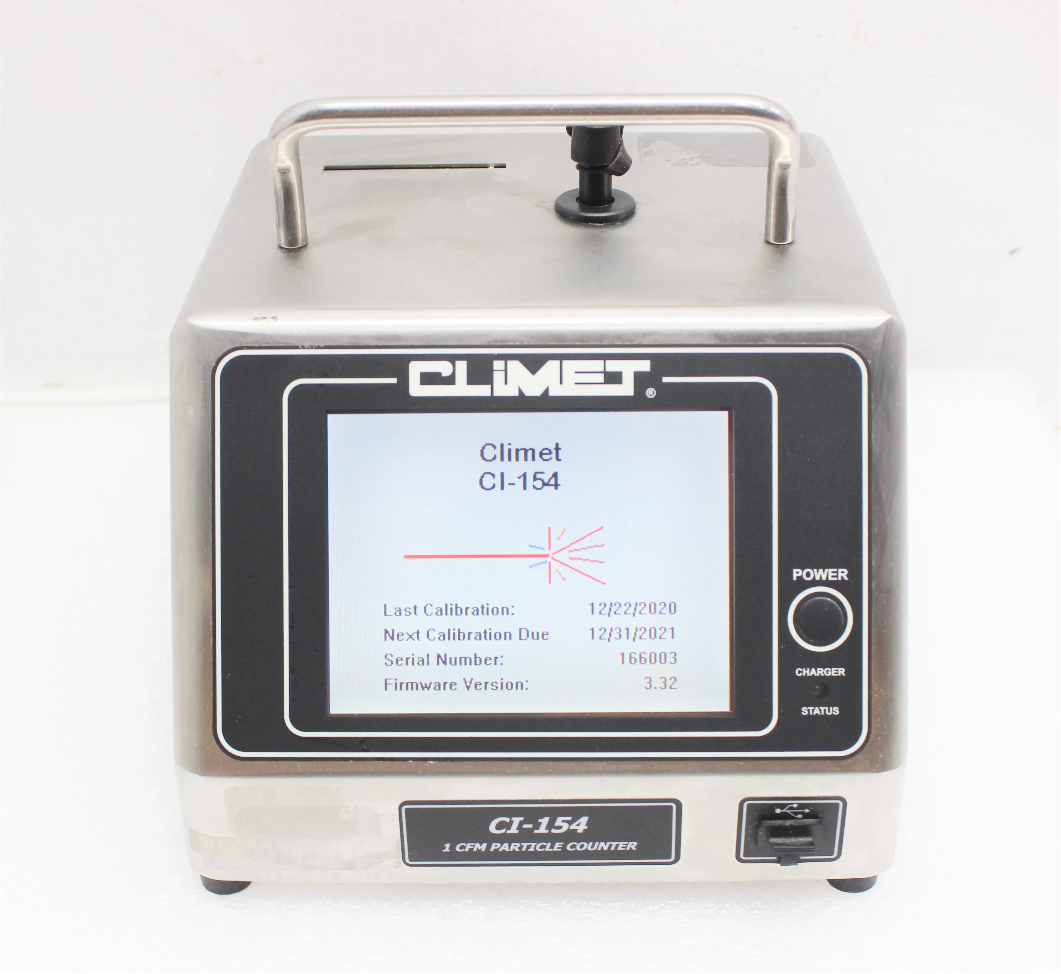 Climet Instruments Pharmaceutical Grade Portable Particle Size Analyzer CI-154-01