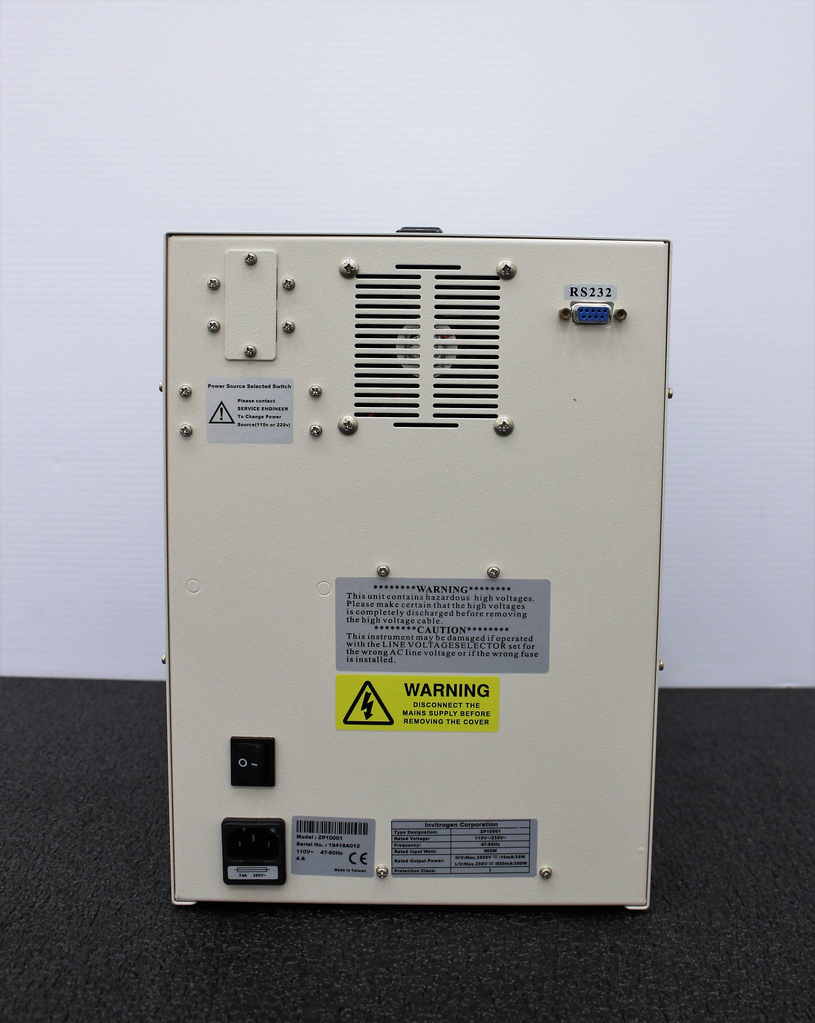 Invitrogen ZP10001 Dual Power Supply