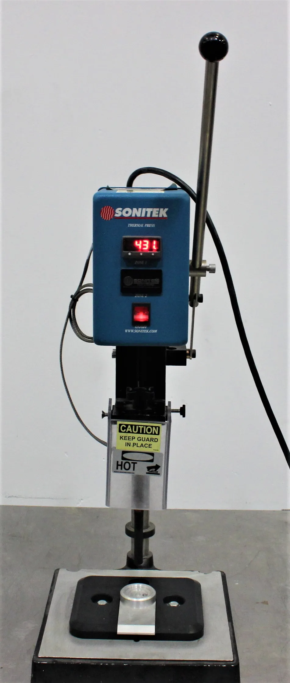 Sonitek TS 101/1 Thermal Press Hand Operated Press Unit Class 2 Used 120V 60Hz US Sonitek 100-0513