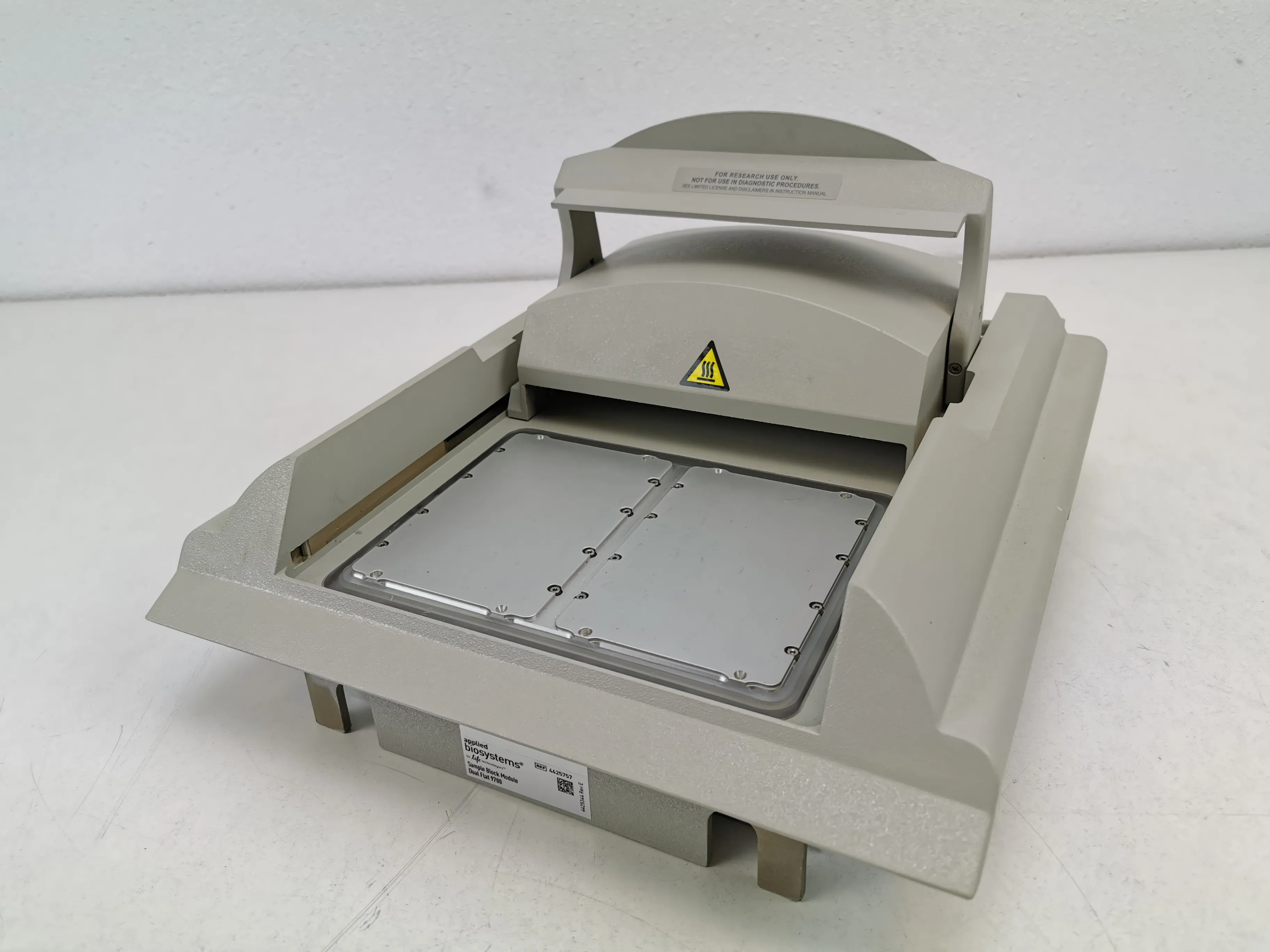 Used Applied Biosystems 9700 Dual Flat Sample Block Assembly for PCR Thermal Cycler