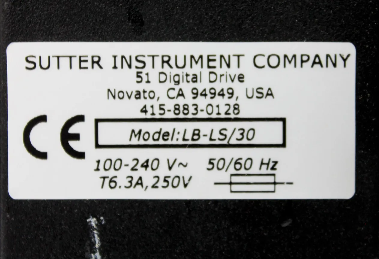 Sutter Instrument LB-LS/30 Lambda Xenon Arc Lamp Illuminator System