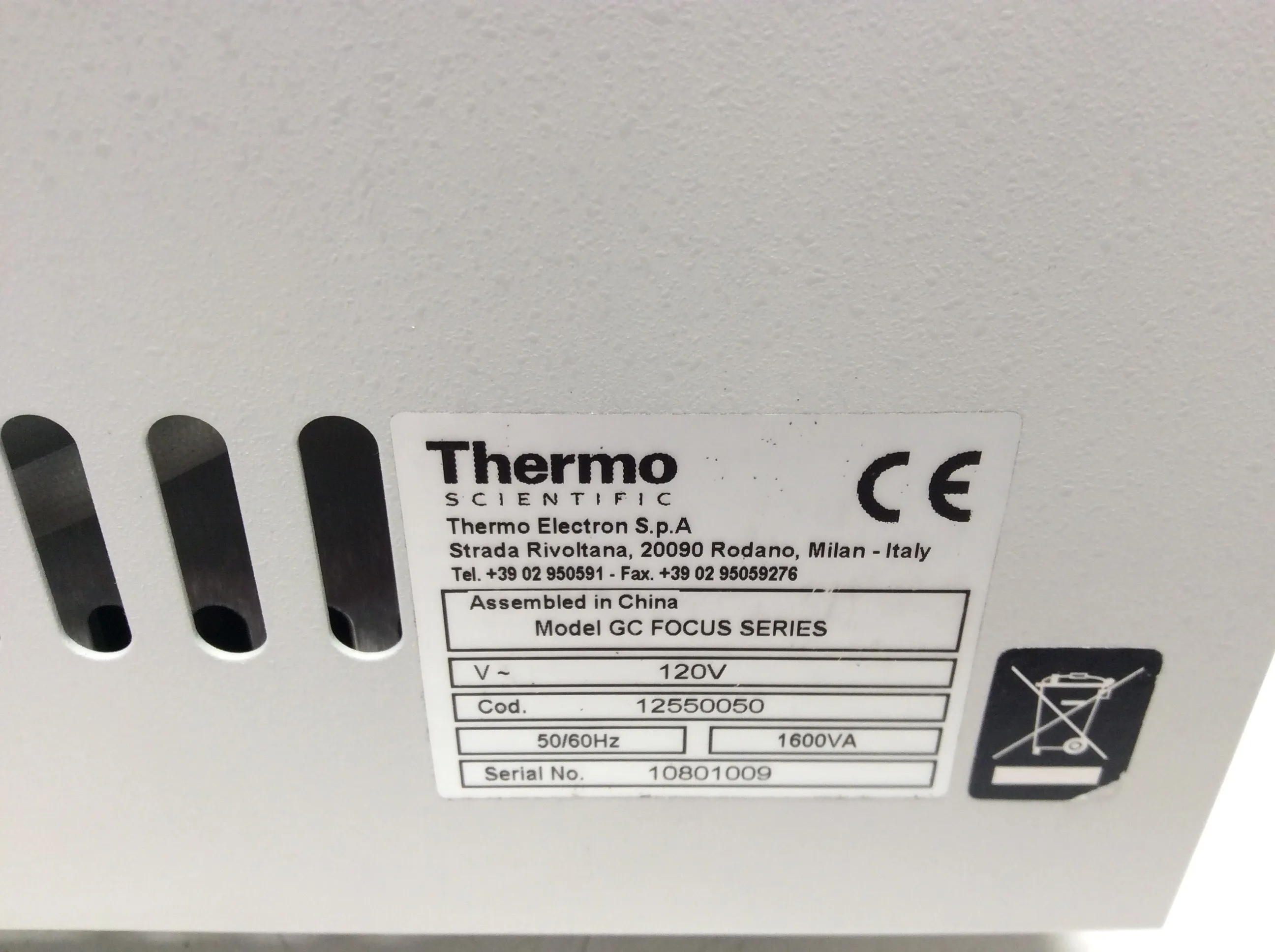 Thermo Scientific Focus GC - Used Laboratory Equipment - Not Working, For Parts Only - AS IS Sale