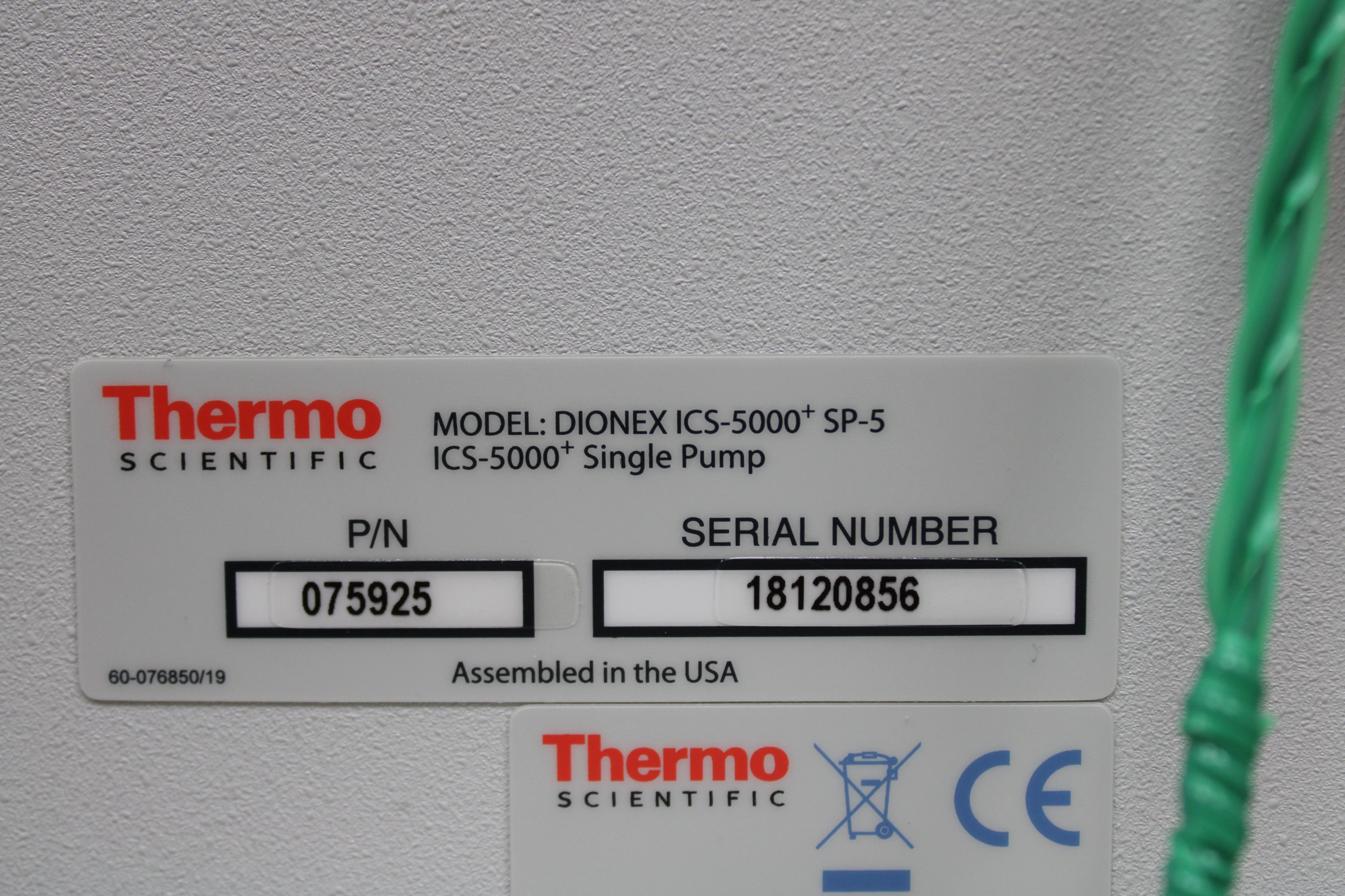 Thermo Scientific Dionex ICS-5000+ System: SP-5, TC, AS-AP with Elemental Scientific SC-4DXX & FAST DX + Accessories