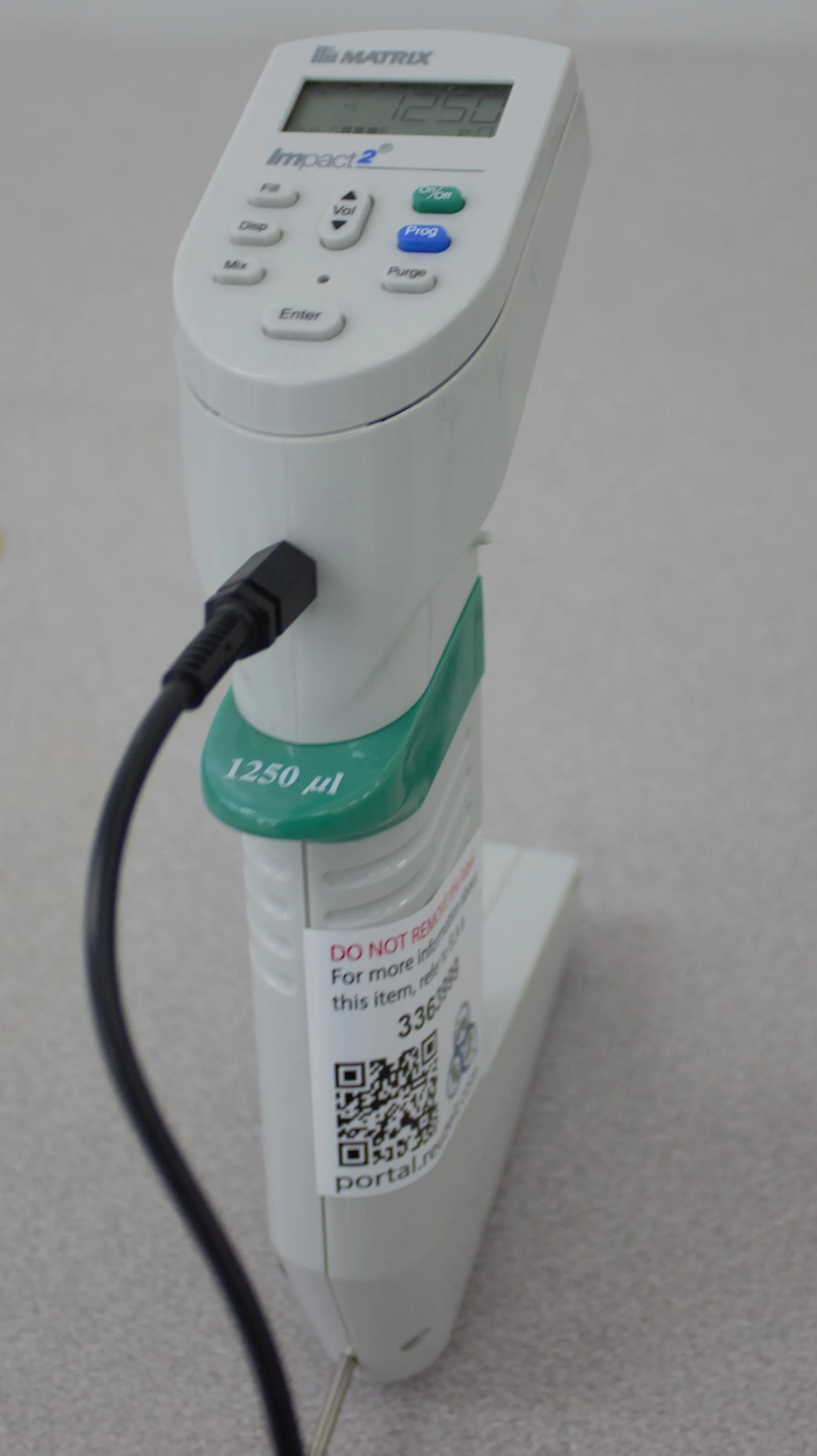 Rainin Matrix Impact2 Multichannel Electronic Pipette 120V 50Hz/60Hz