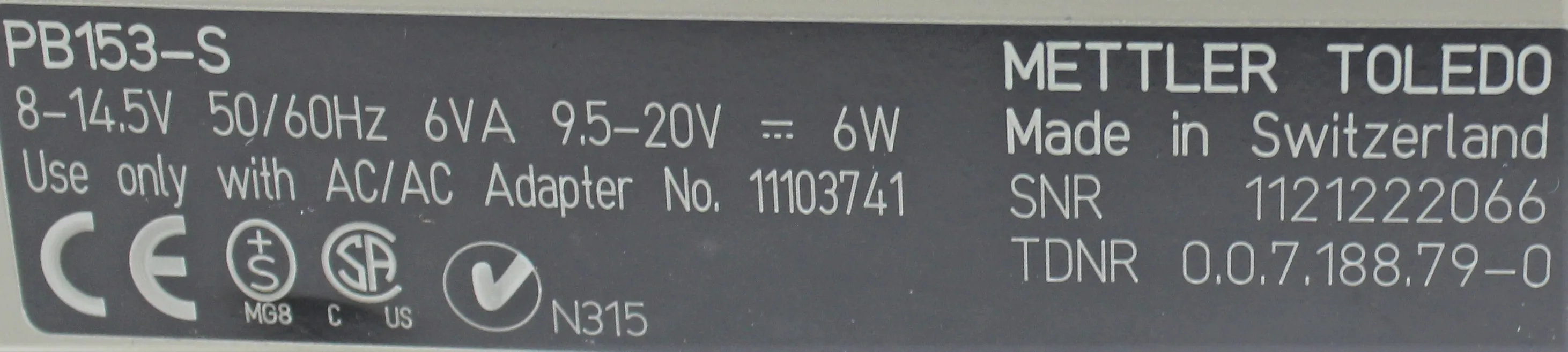 Mettler-Toledo PB153-S Balance