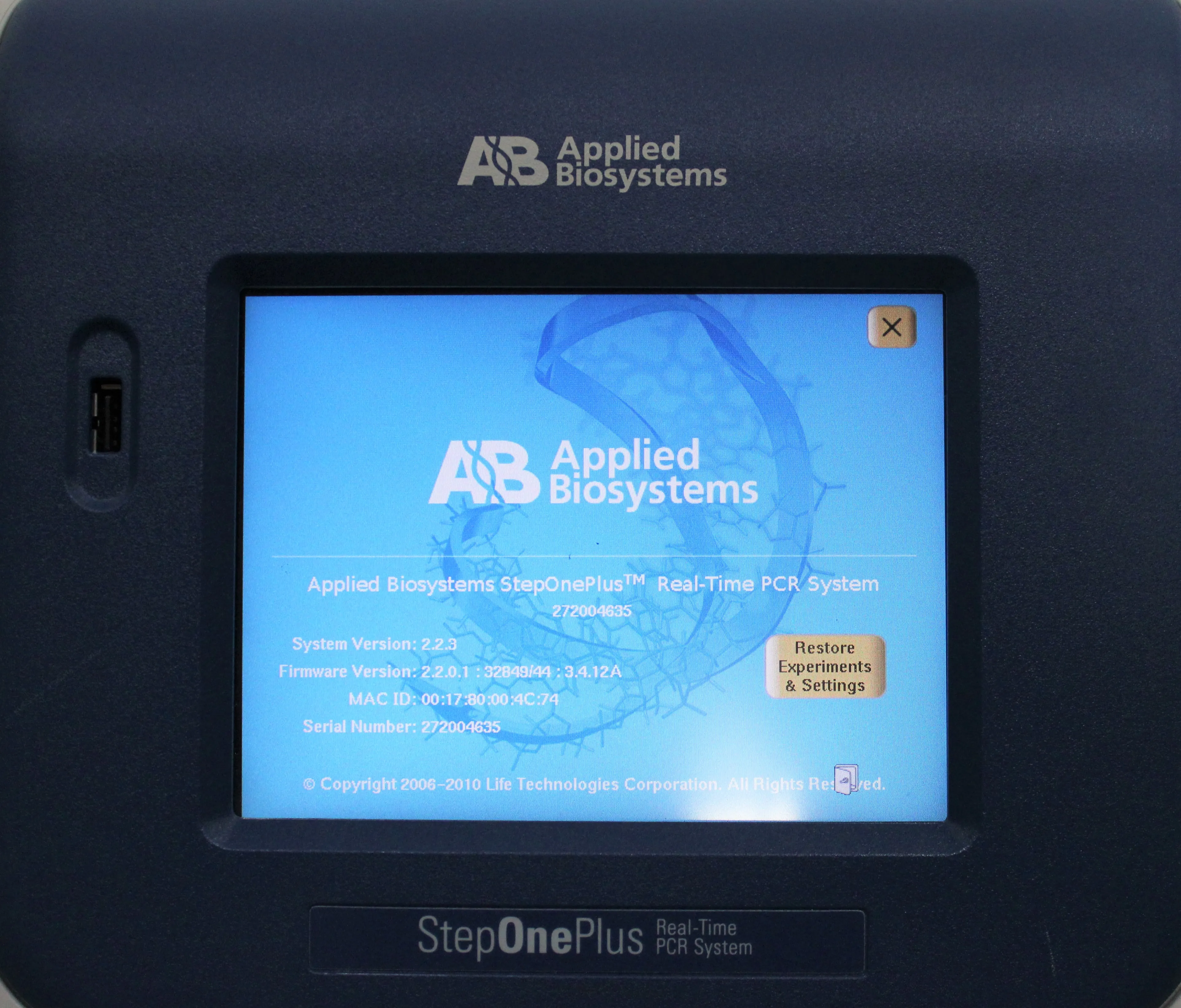 Applied Biosystems 4376592R Real-Time PCR System 96-well