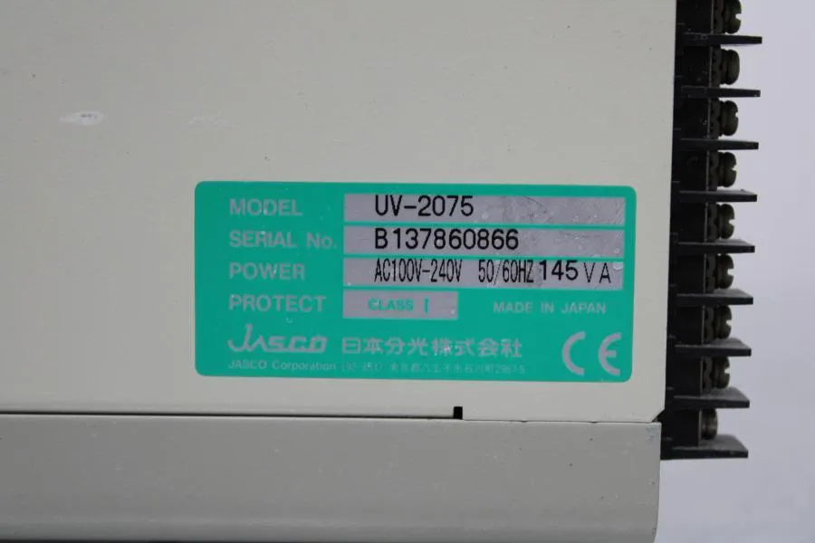 Jasco UV-2075 Intelligent UV/Vis Detector