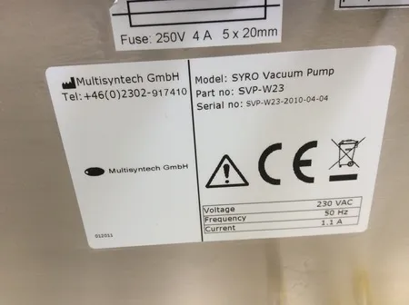 MultiSynTech Syro II Parallel Peptide Synthesizer w/Large Reaction Block