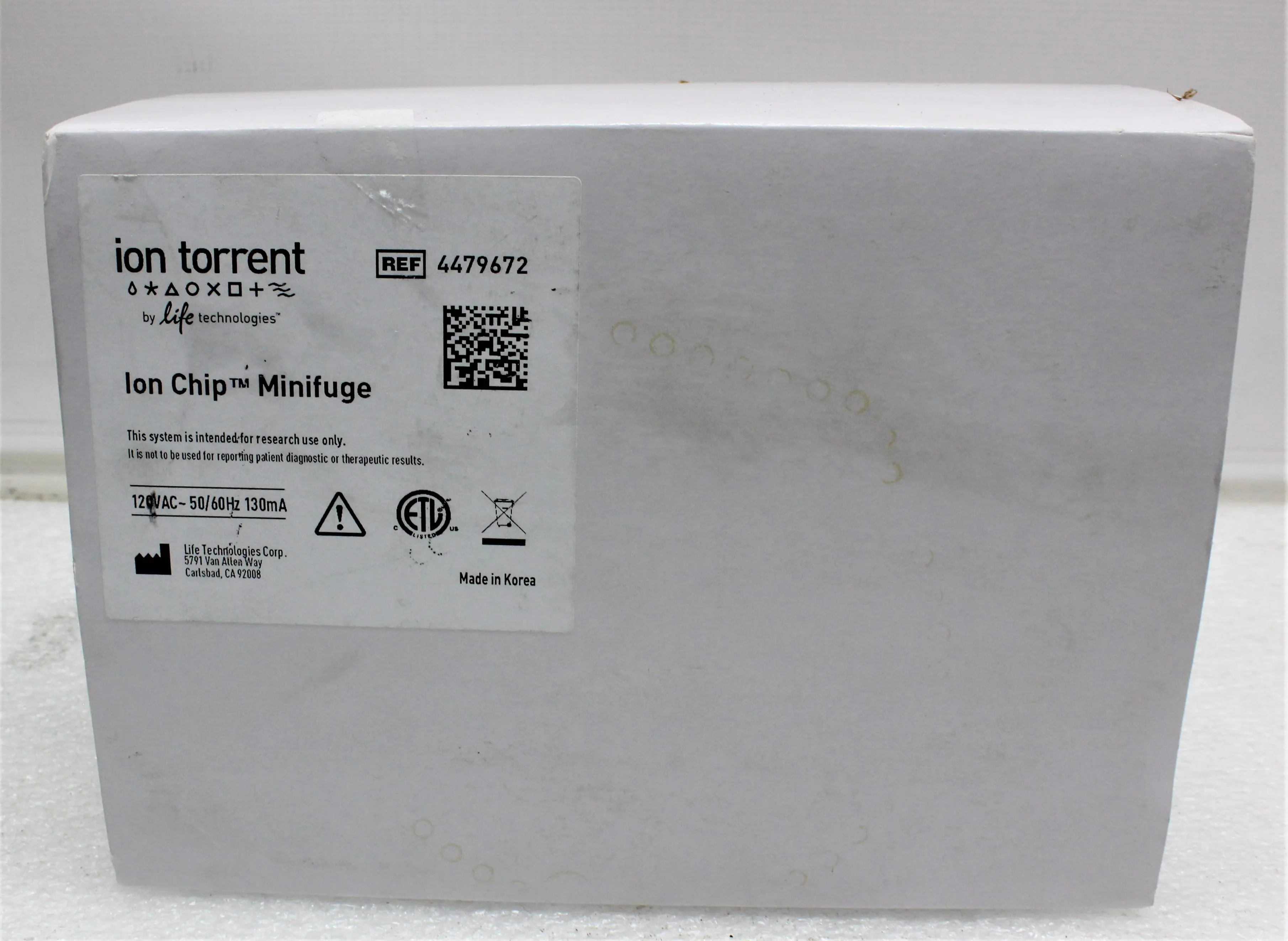 Ion Torrent 4479672 MiniFuge for Centrifugation of Ion PGM/Ion Proton Chips