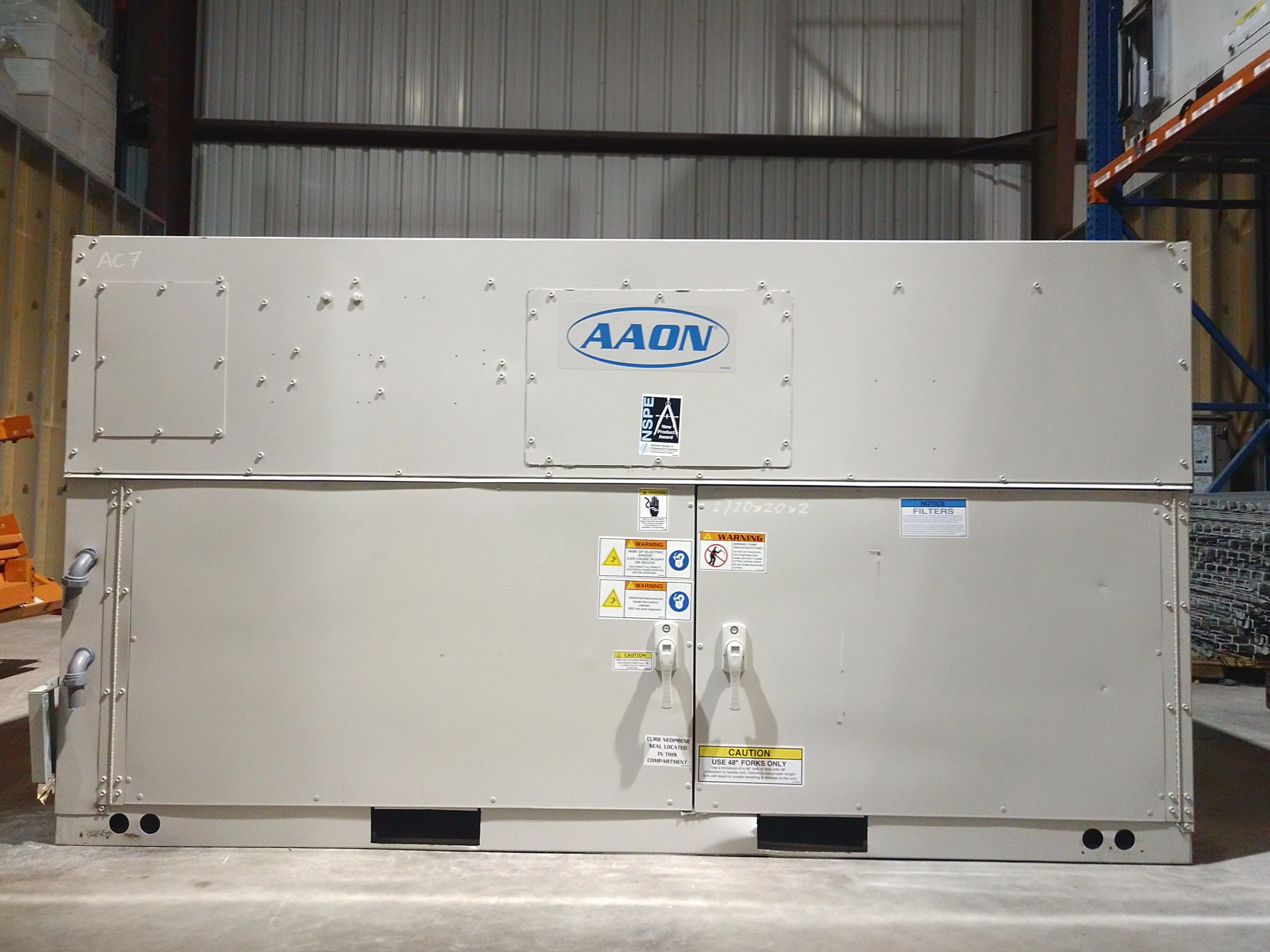 AAON Central Forced Air Furnace RQ-005-3-H-HA02-532