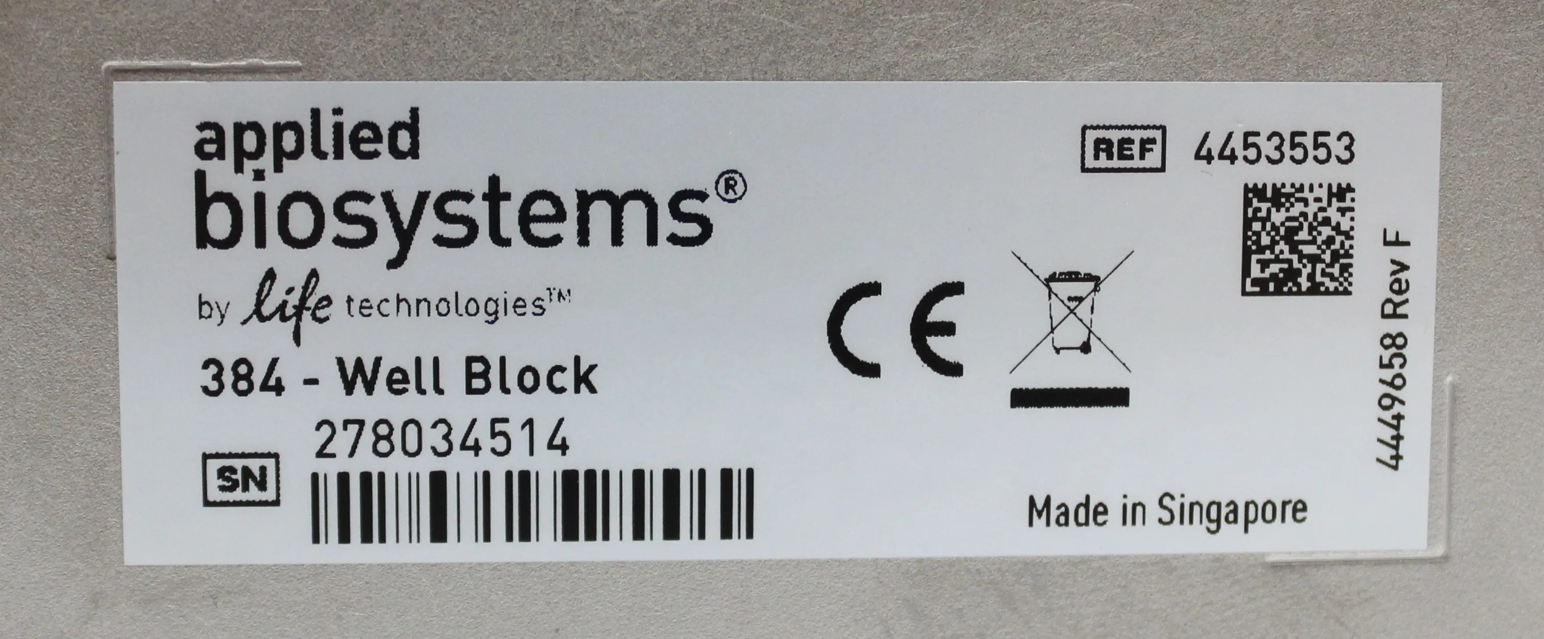 Applied Biosystems ViiA 7 System 384-Well Sample Block