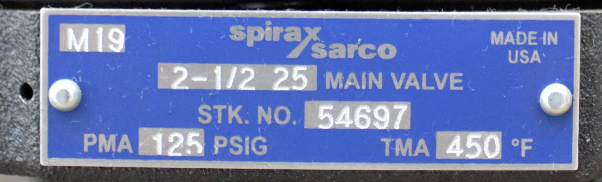 Spirax Sarco 25P Pilot Operated Pressure Reducing Main Valve - Model 56643 by SPIRAX SARCO