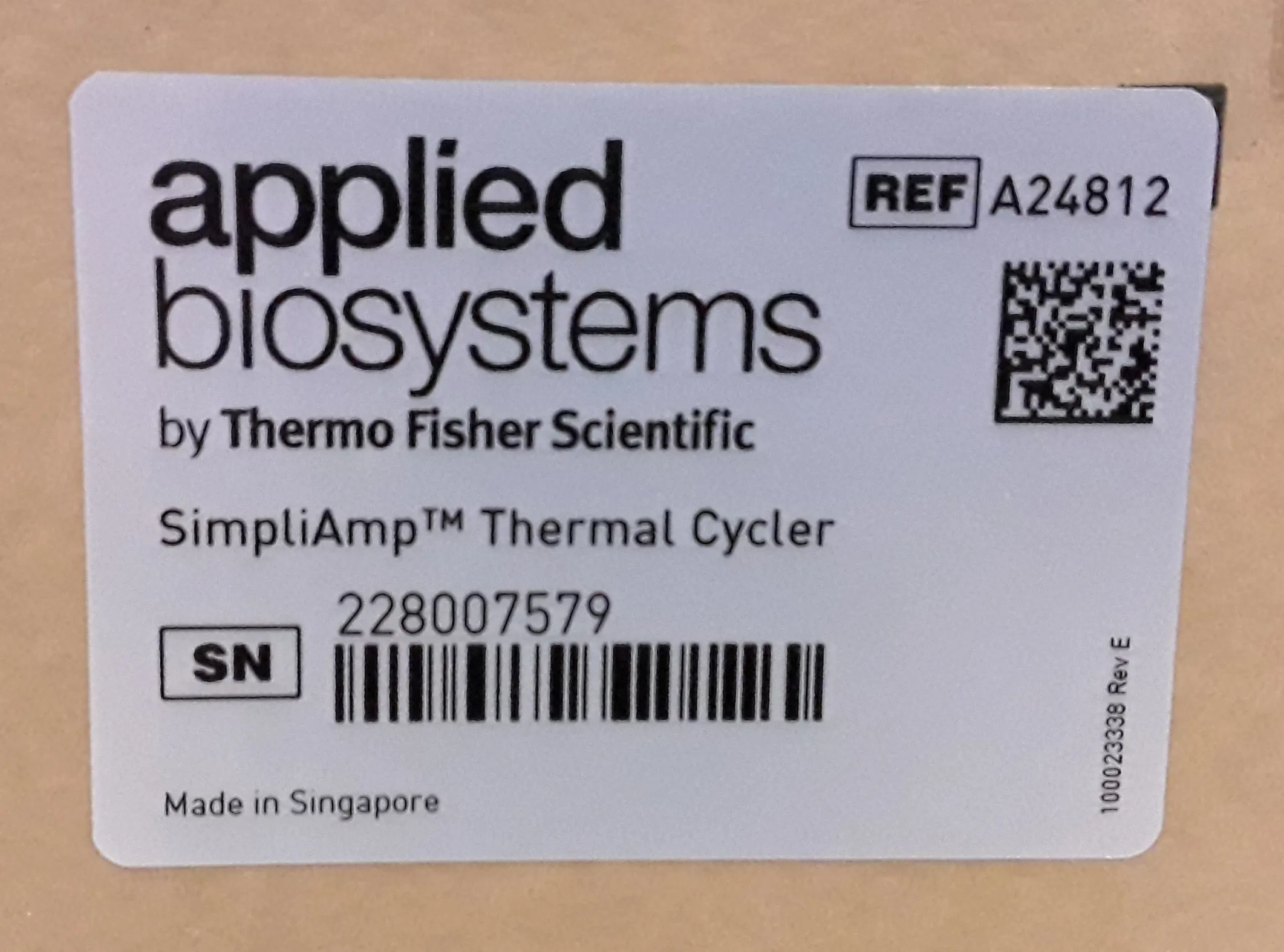 Applied Biosystems SimpliAmp A24812 PCR Machine 96-well 3 zones VeriFlex