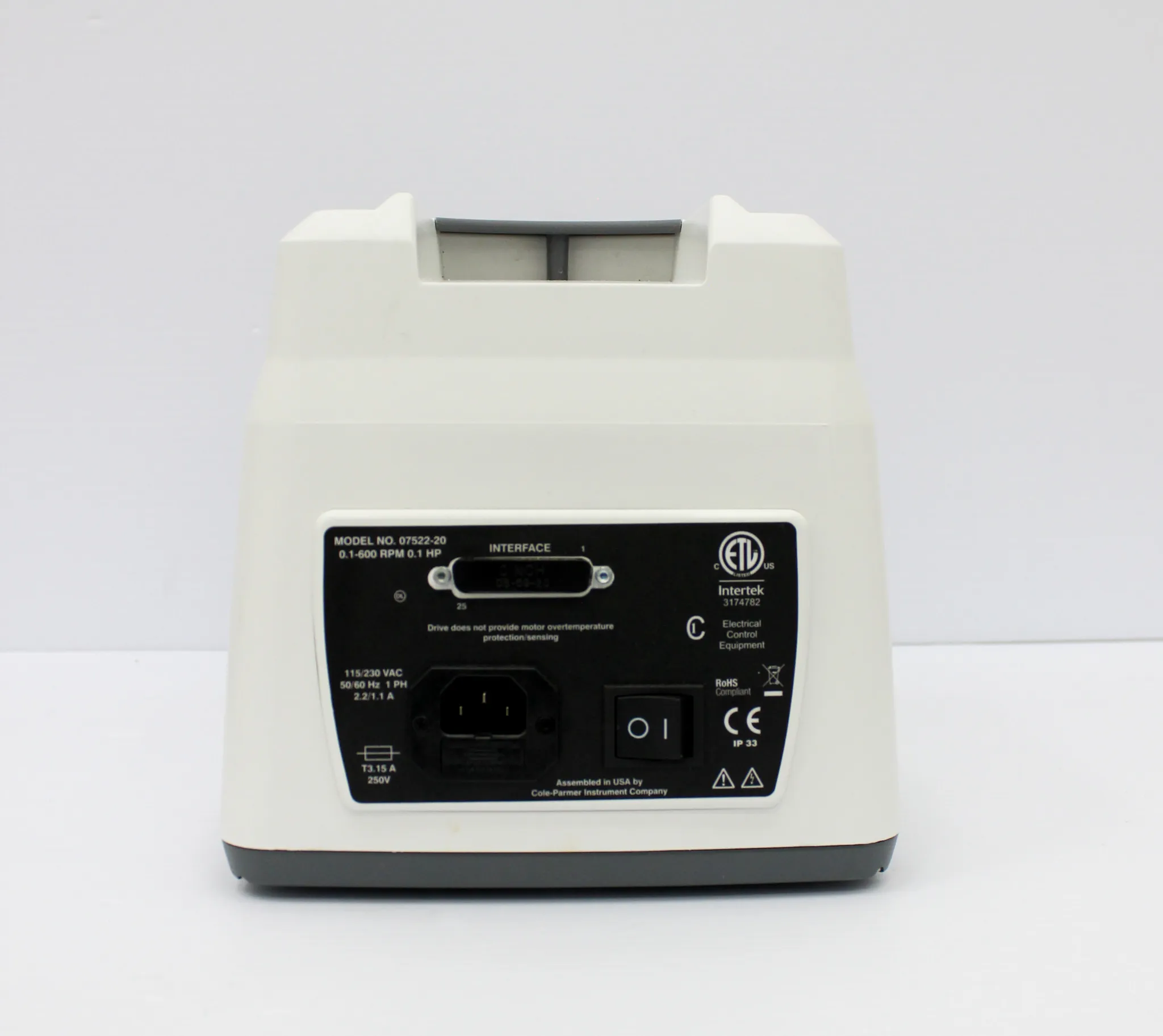 MasterFlex Cole Parmer 07522-20 Peristaltic Pump