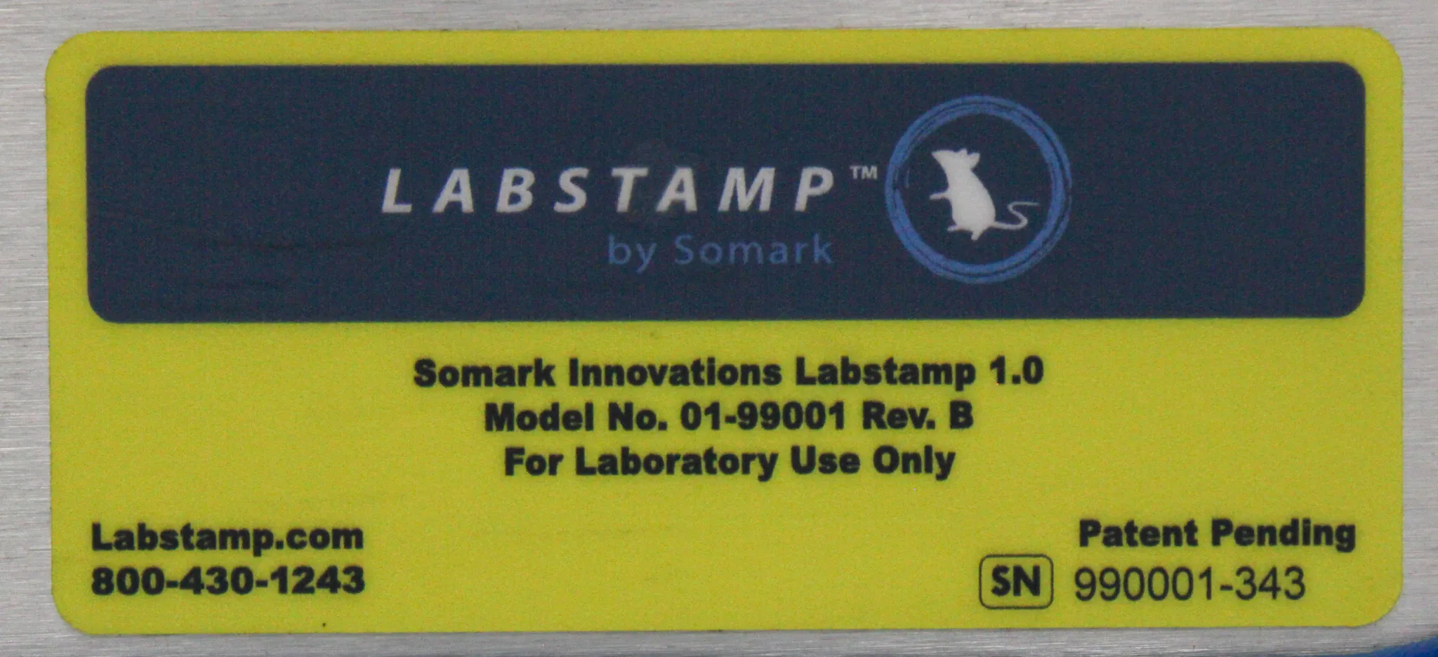 LABSTAMP by Somark Research Mouse Tattoo Identification Machine Marking