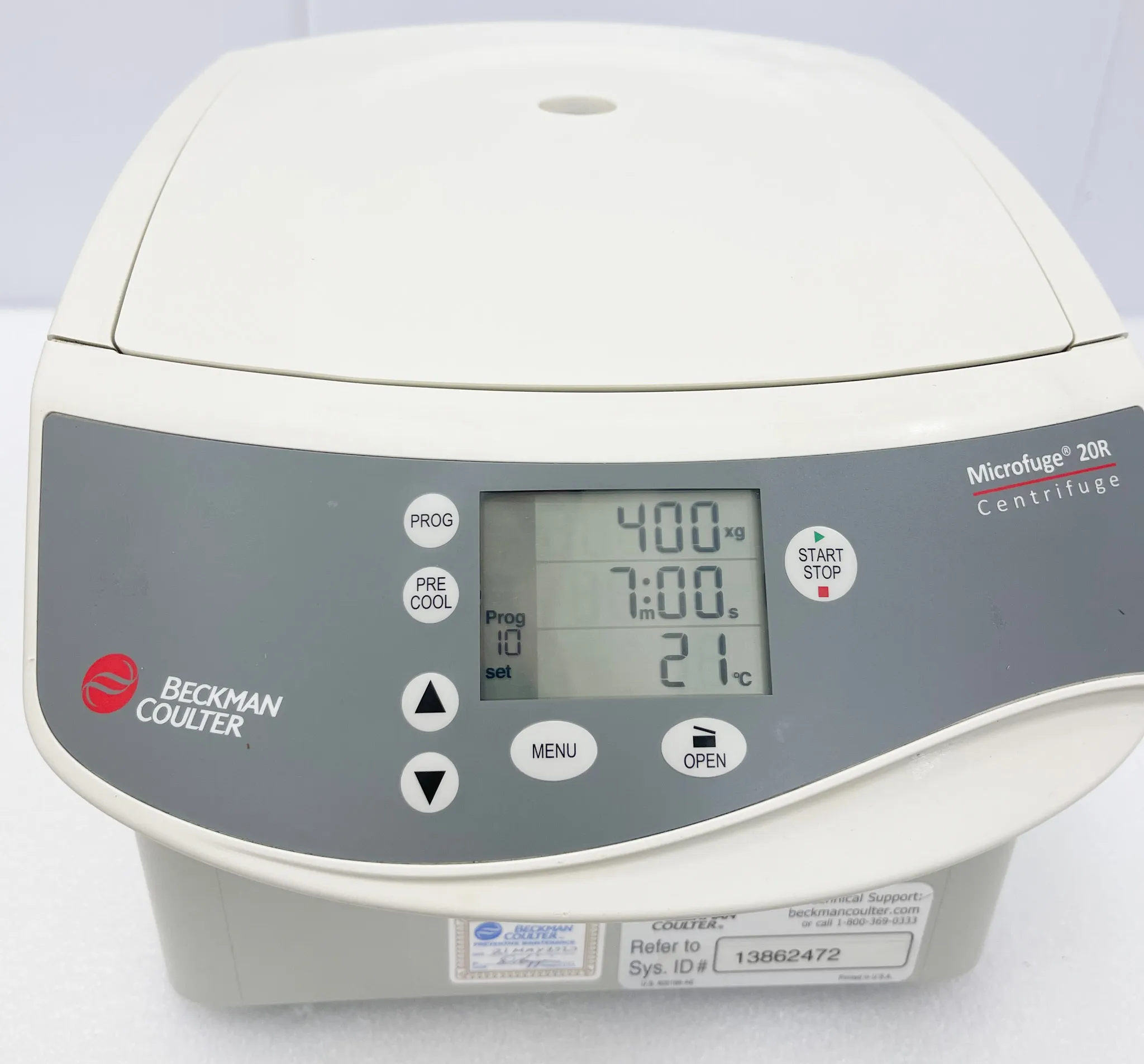 Beckman Coulter Microfuge 20R Microcentrifuge 120V/60 Hz