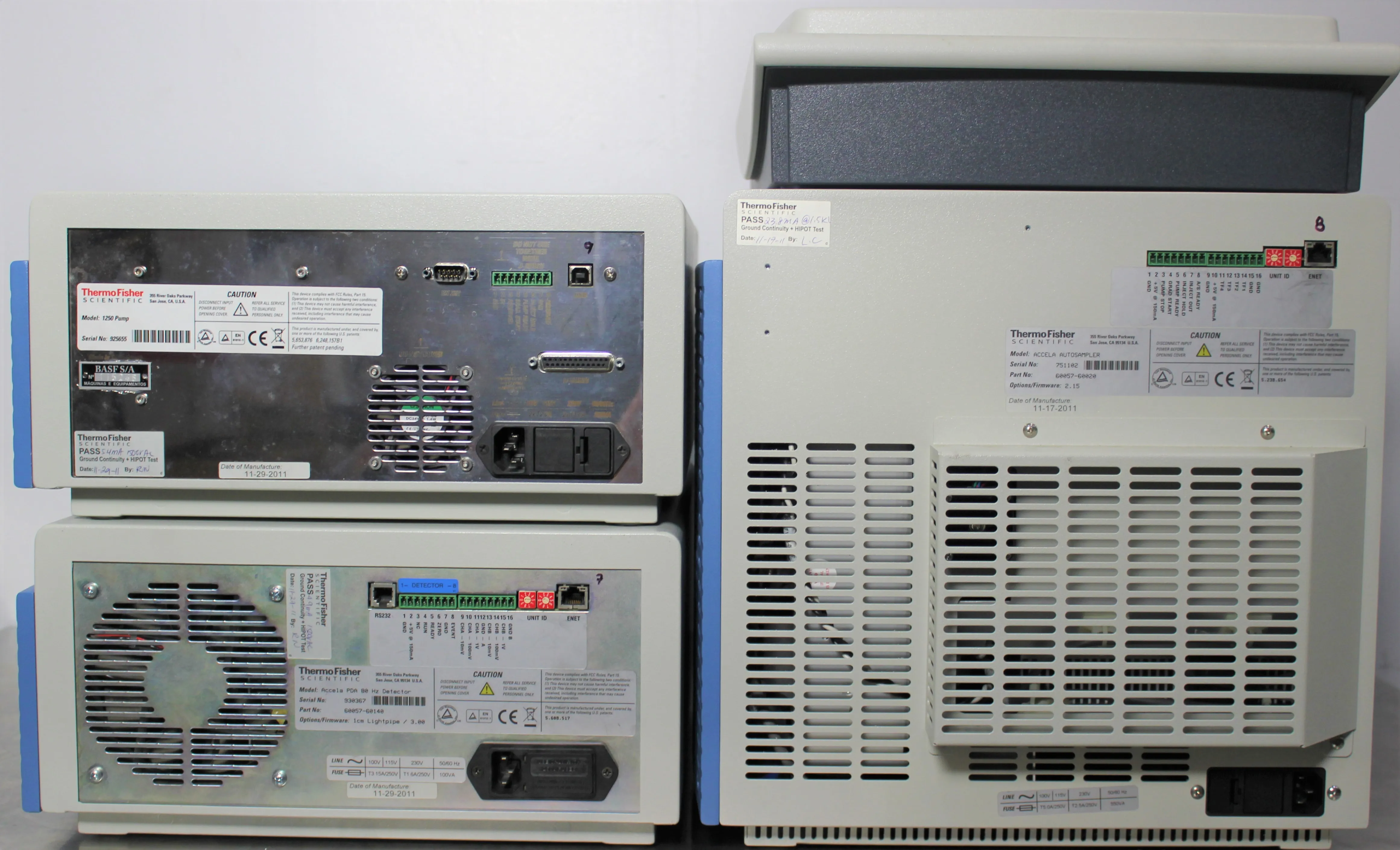 Thermo Accela HPLC System with 1250 Pump, PDA 80 Hz Detector, and Autosampler