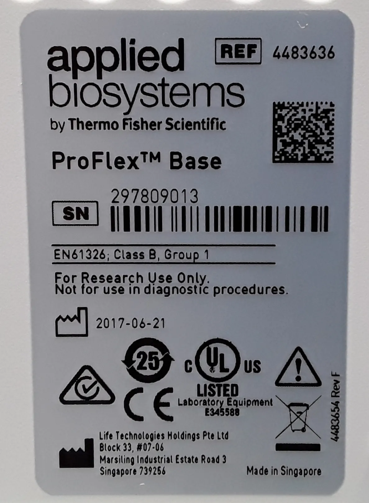 Applied Biosystems ProFlex 96-Well PCR Thermal Cycler