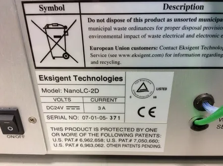 Eksigent NanoLC 2D HPLC System with Two-Dimensional Separations