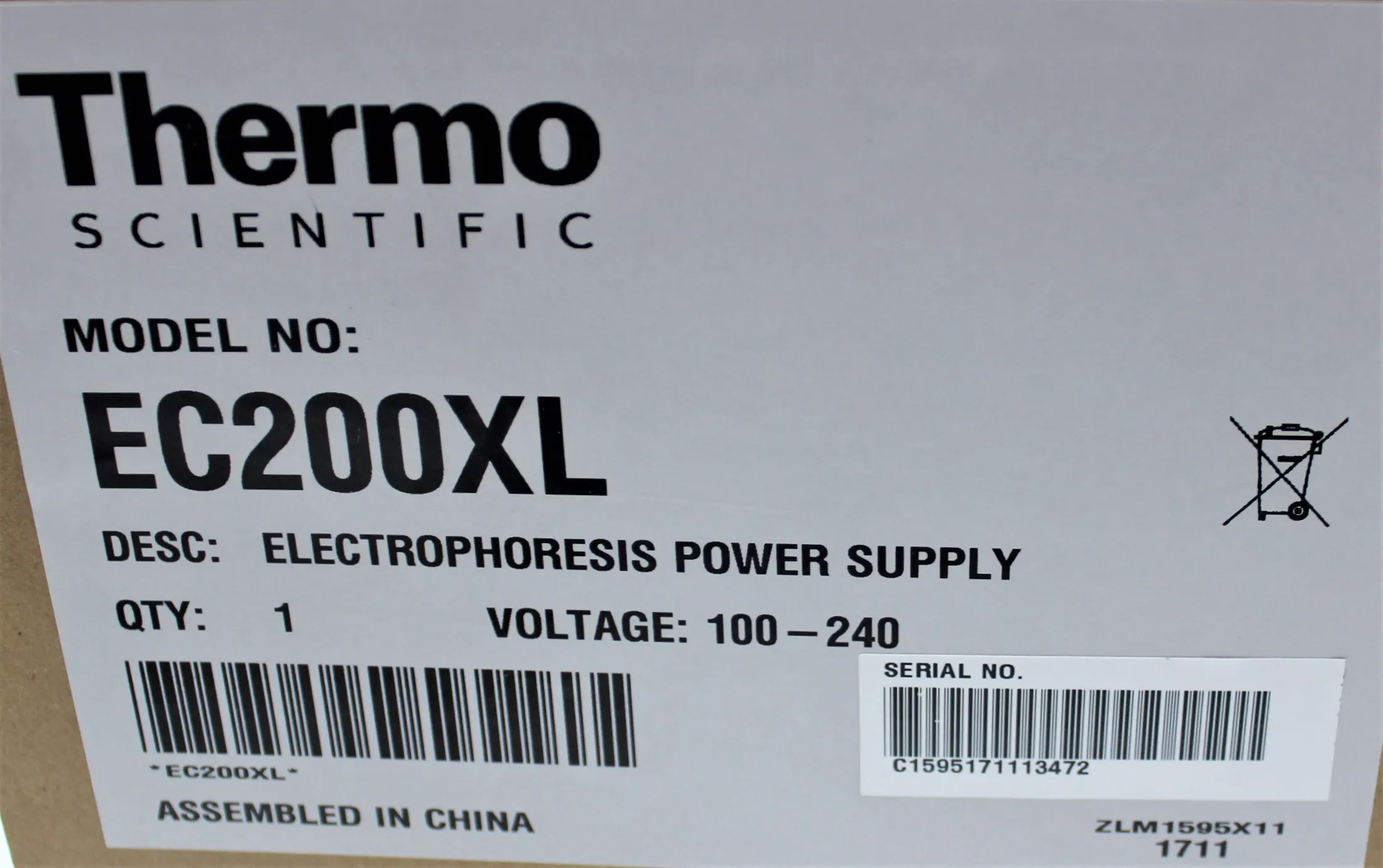 Thermo Scientific Owl EC-200XL High-Current Power Supply - Used