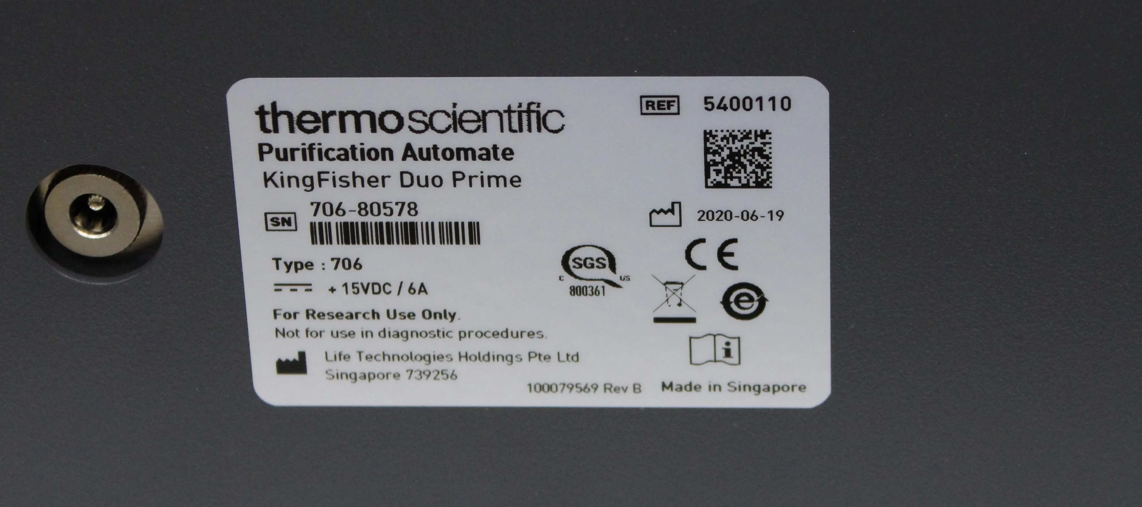 Thermo Scientific KingFisher Duo Prime DNA Purification System Life Science Equipment 706-80578