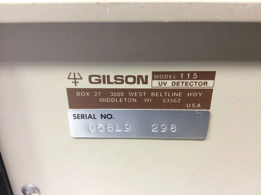 Gilson 115 UV Detector