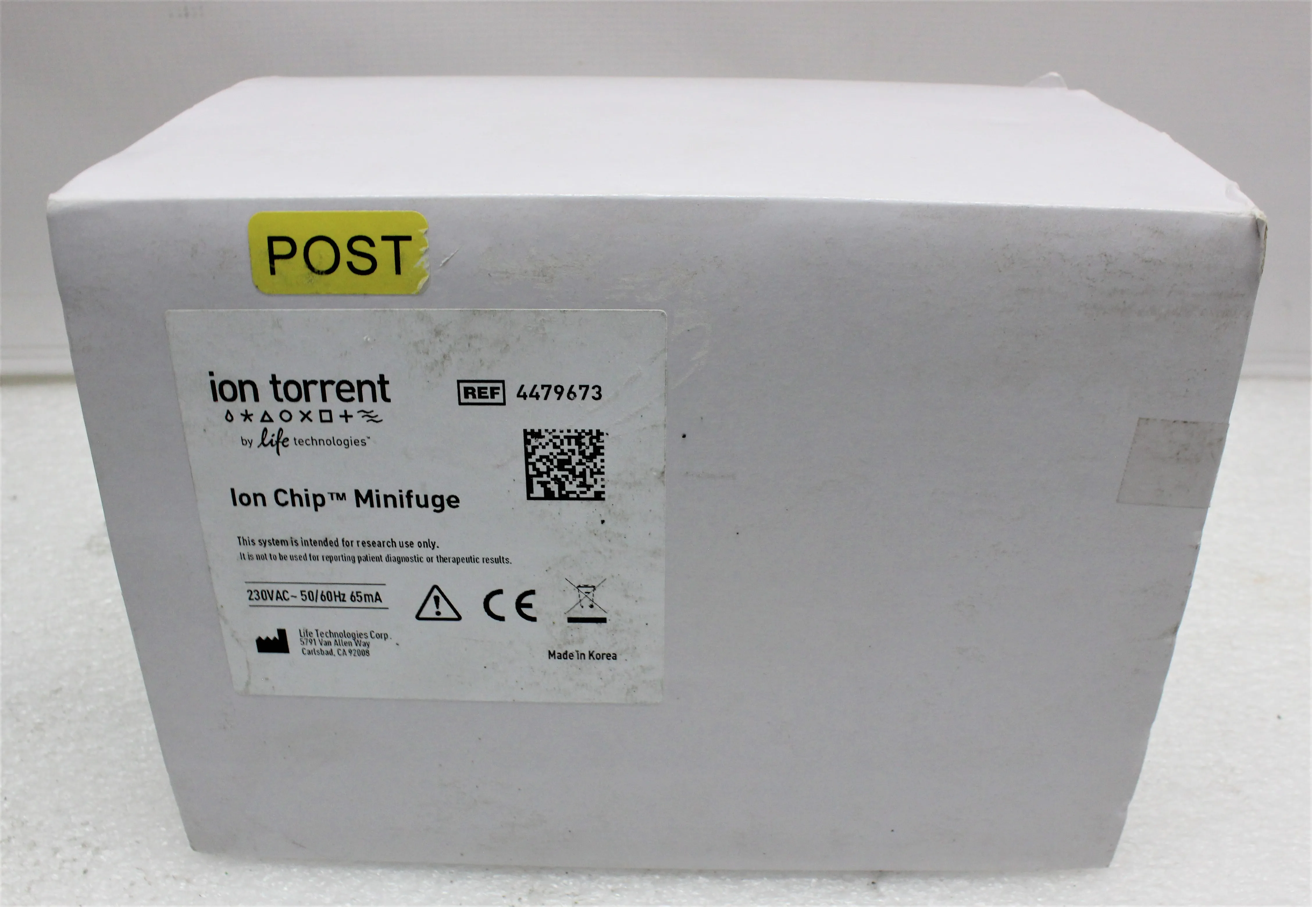 Ion Torrent 4479673 Microcentrifuge