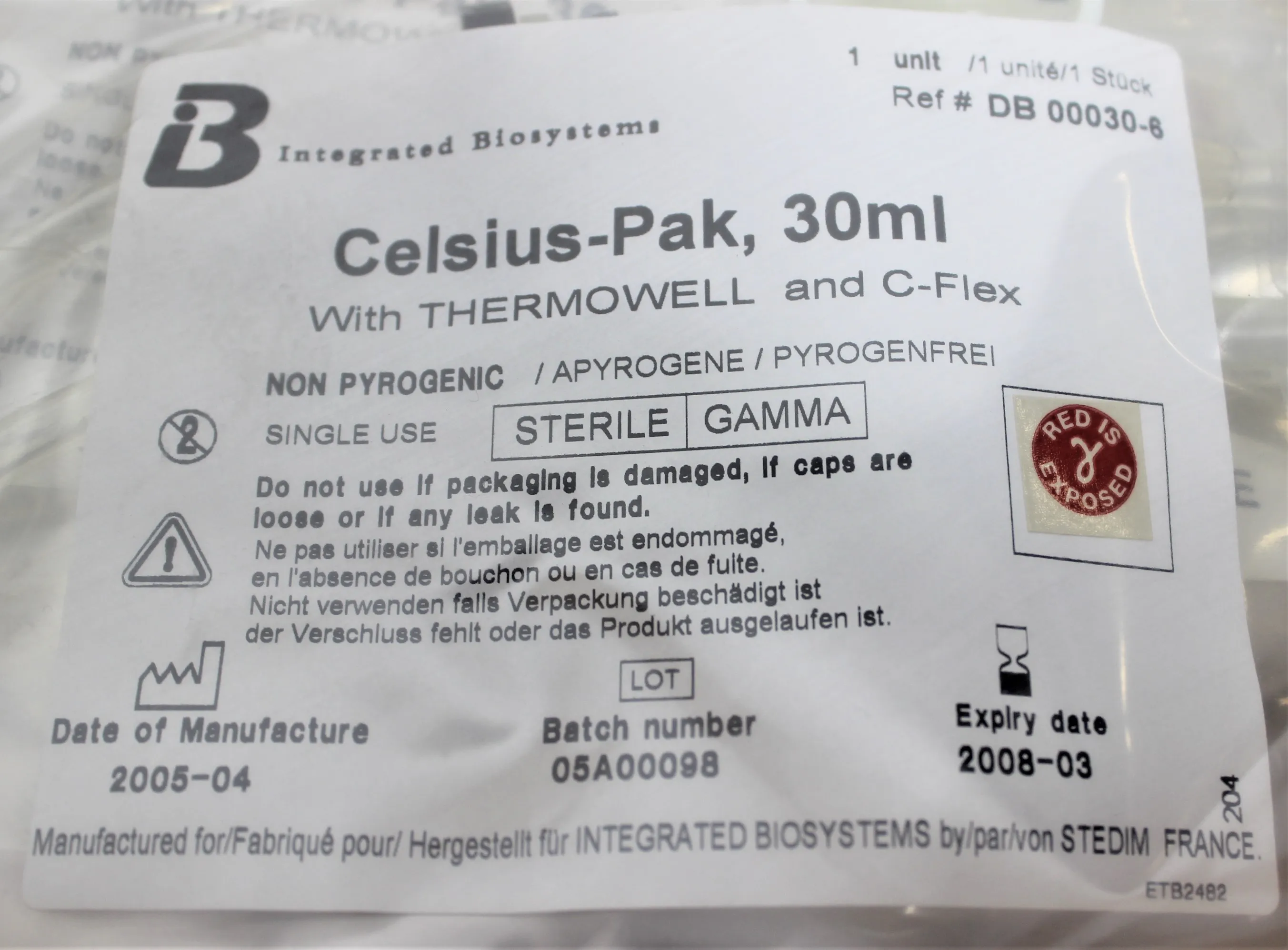 Integrated Biosystems Celsius-Pak 30mL 00030-6