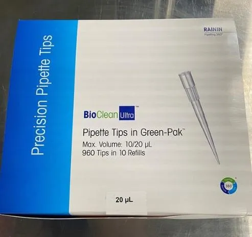 Rainin BioClean Ultra Pipette Tips - GP LTS 20ul 960A/10 10 Boxes of 96 refills