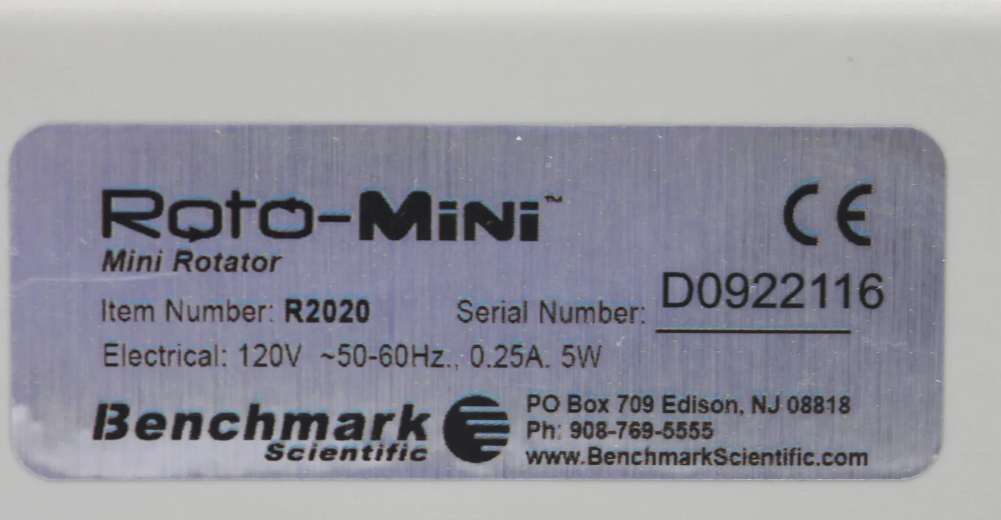 Benchmark Roto-Mini Rototr R2020 Base Mixer - Like New, Ready to Use