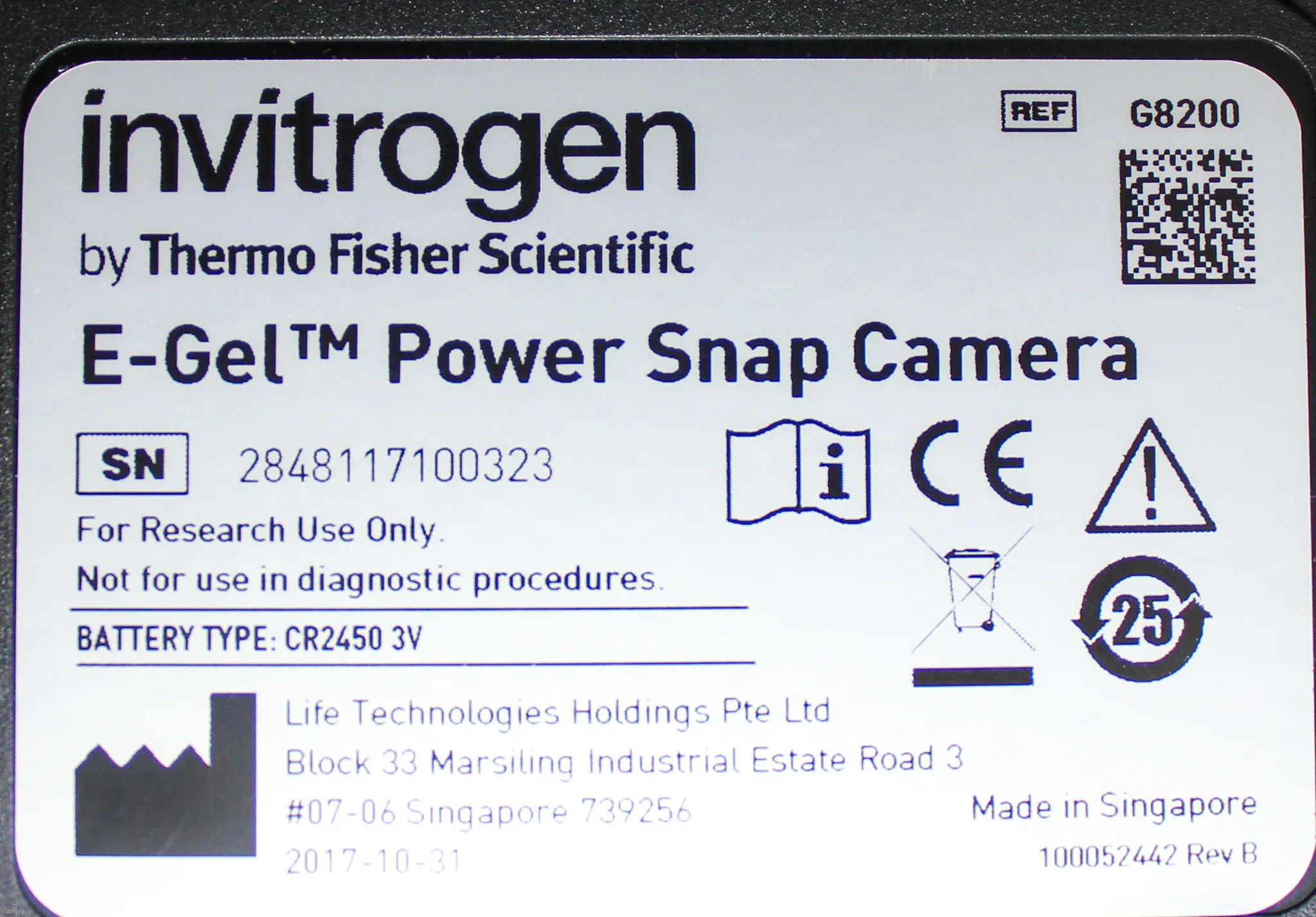 Thermo Fisher Invitrogen E-Gel Power Snap Electrophoresis System G8300