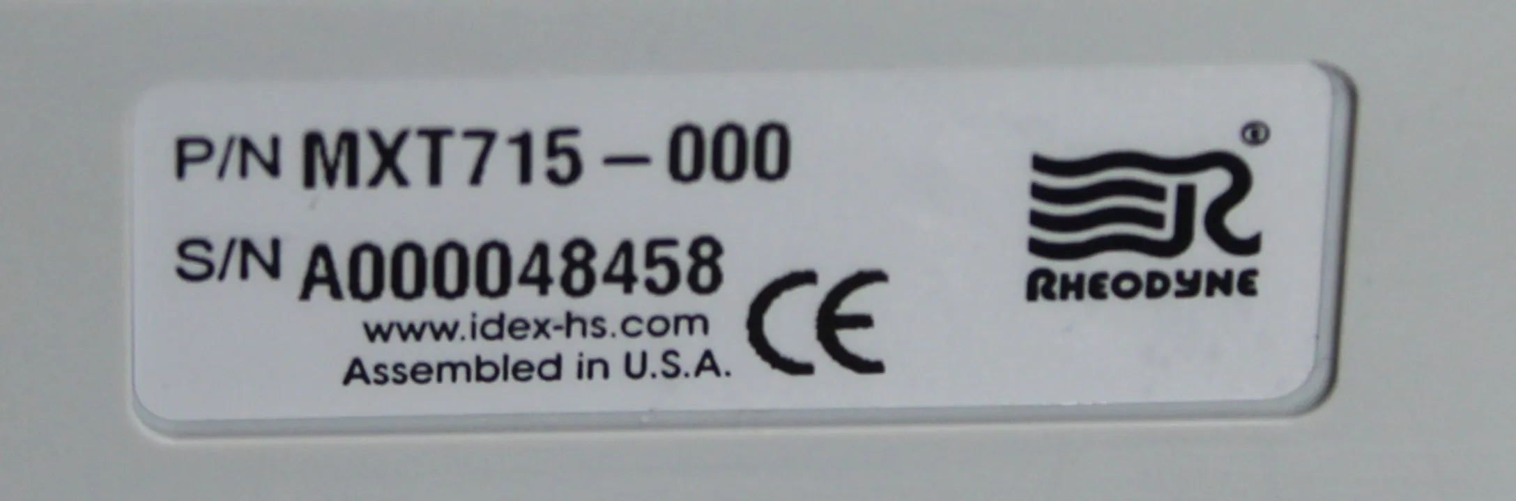 Rheodyne MXT715-000 MX Series II Switching Valve